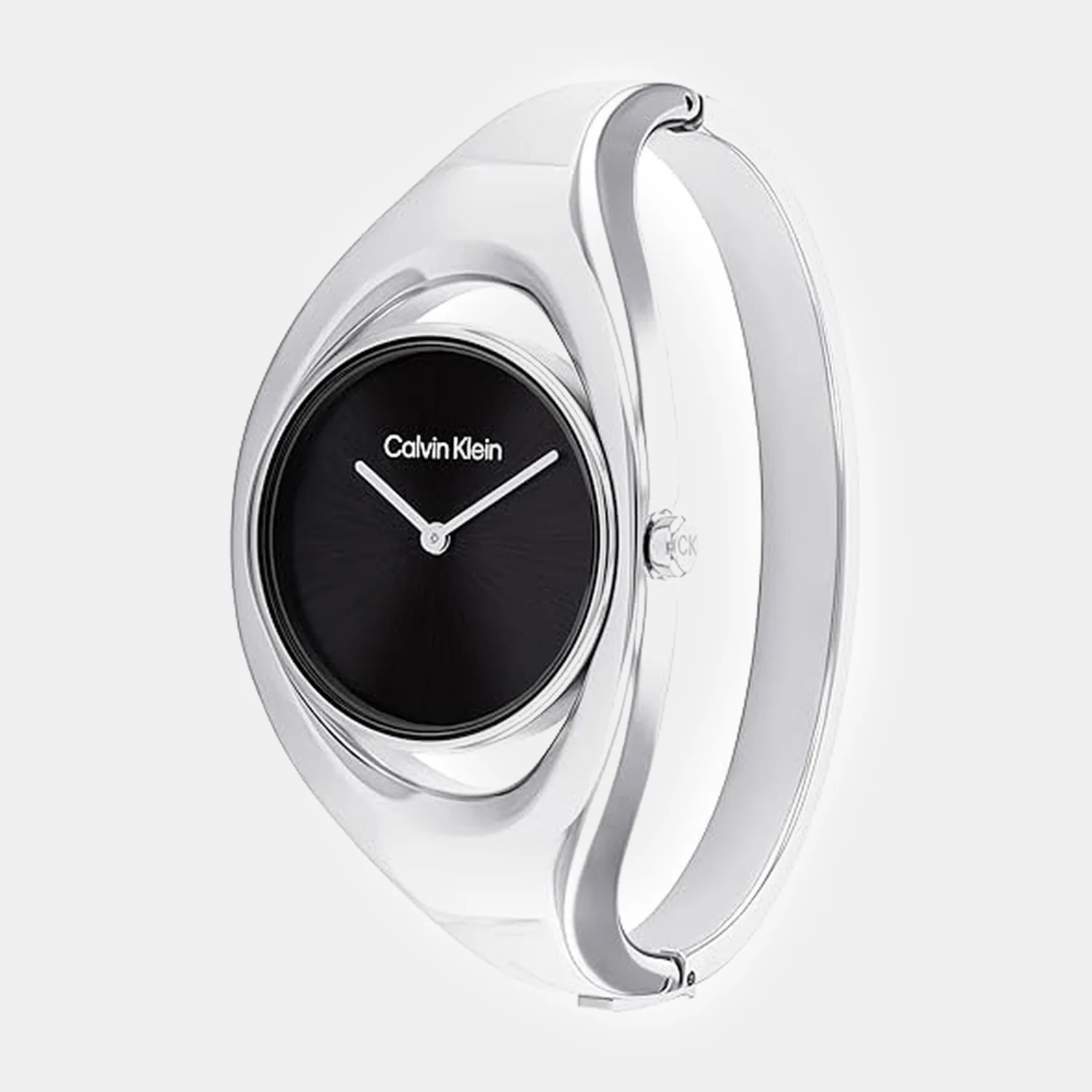 Ck Elation Women Quartz Black Dial Analog Stainless Steel Watch 25200392 - Image 2