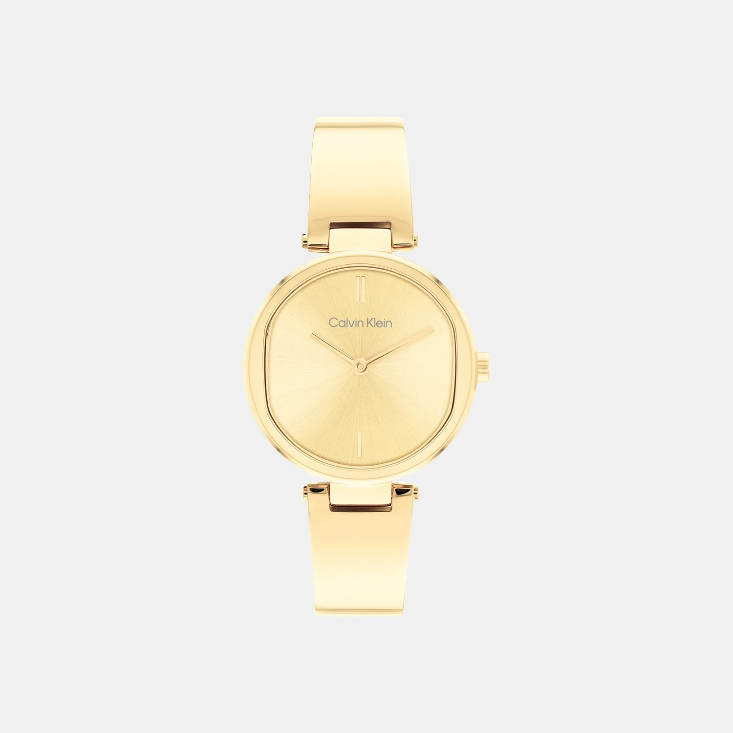 Ck Elevated Women Quartz Gold Dial Analog Stainless Steel Watch 25200309 - Image 2