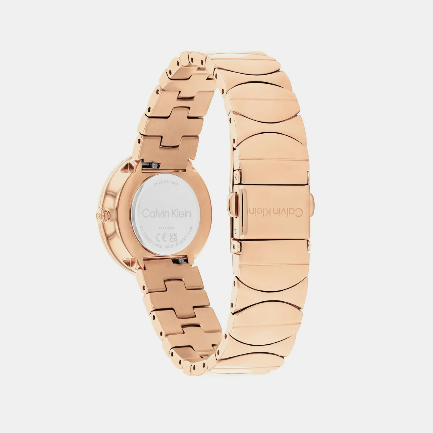 Ck Enchant Women Quartz Carnation Gold Dial Analog Stainless Steel Watch 25700001 - Image 3