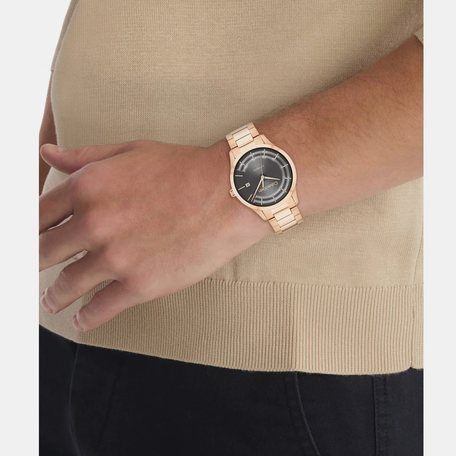 Ck Iconic Unisex Automatic Grey Dial Analog Stainless Steel Watch 25300025 - Image 4