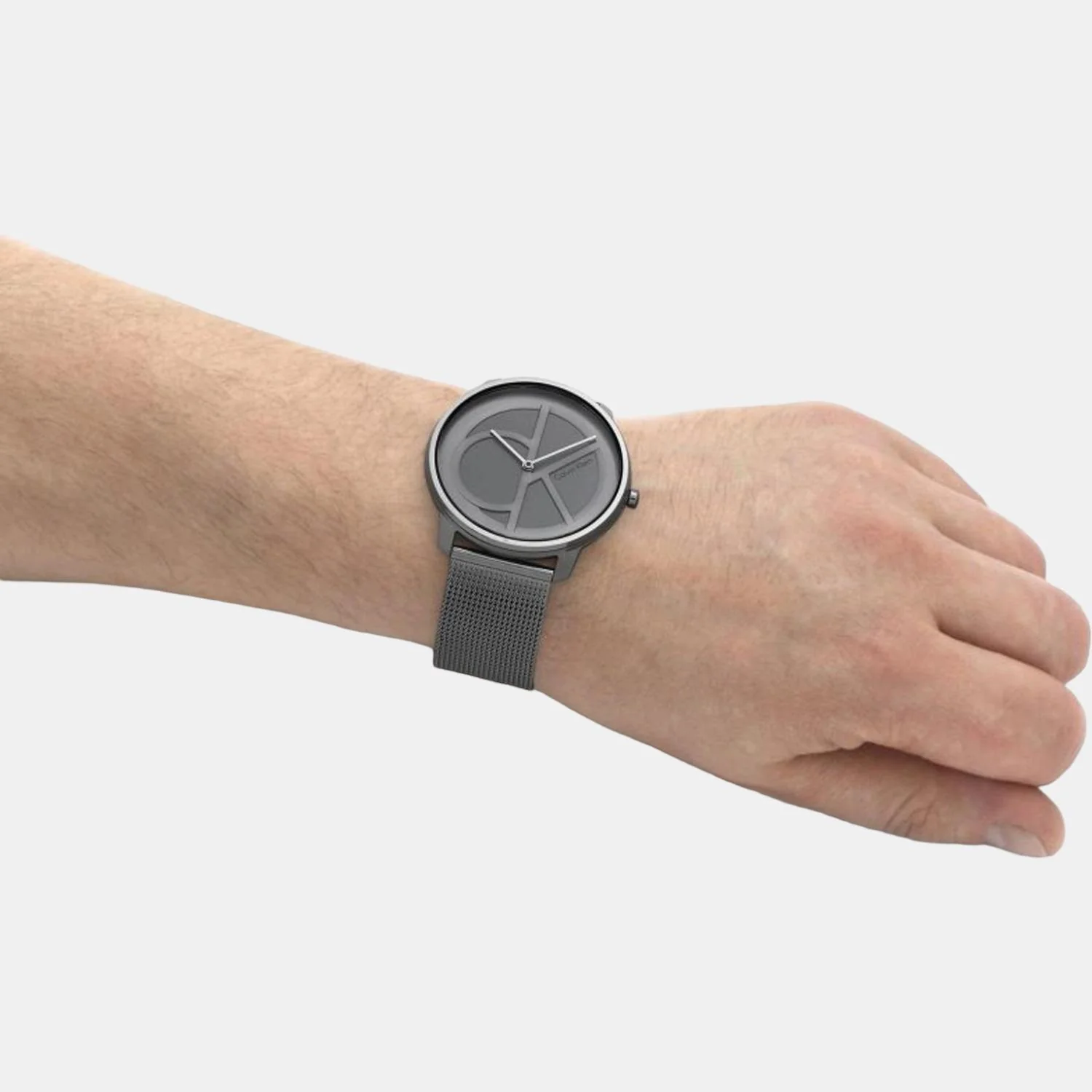 Ck Iconic Unisex Quartz Grey Dial Analog Stainless Steel Watch 25200030 - Image 7