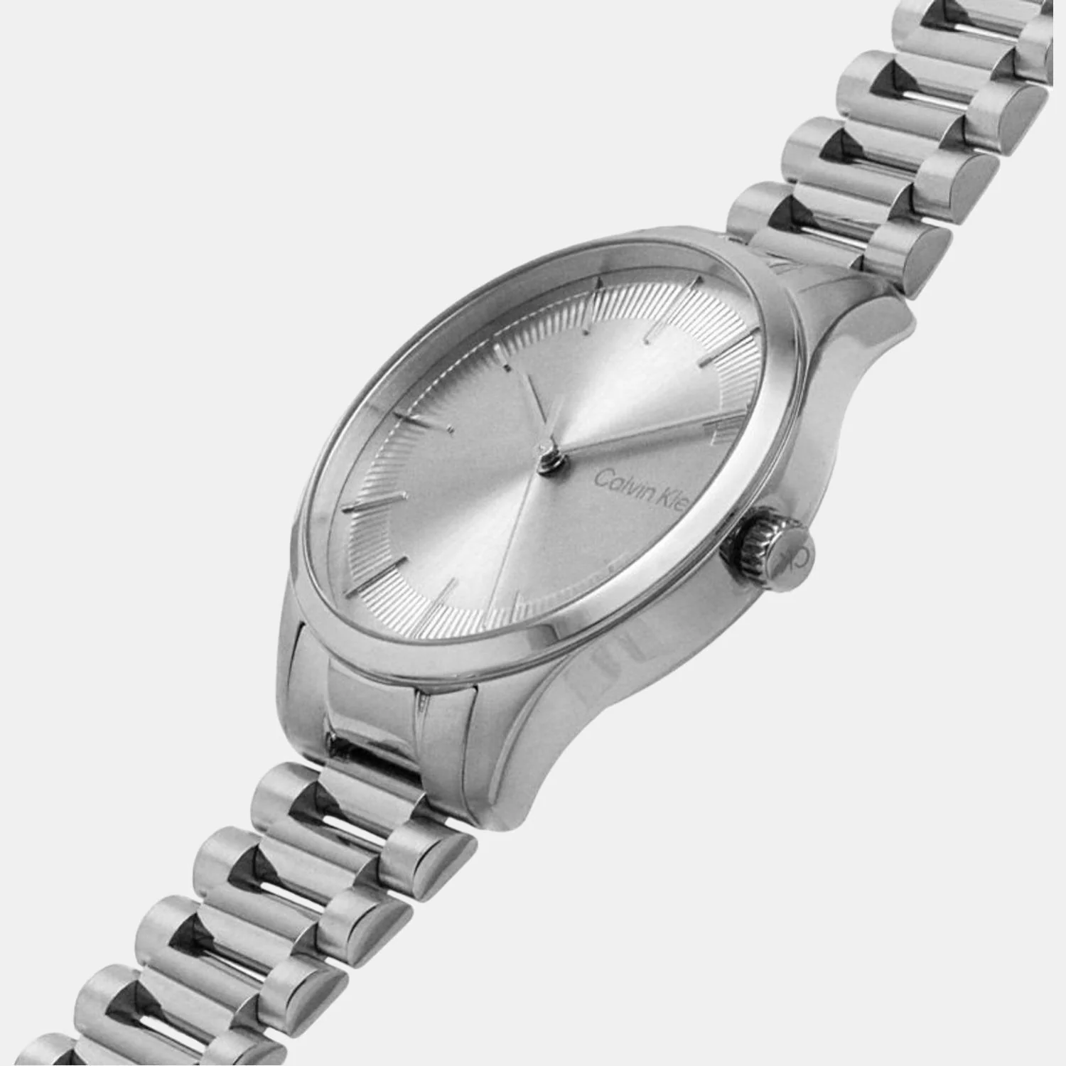 Ck Iconic Unisex Quartz Silver Dial Analog Stainless Steel Watch 25200041 - Image 6