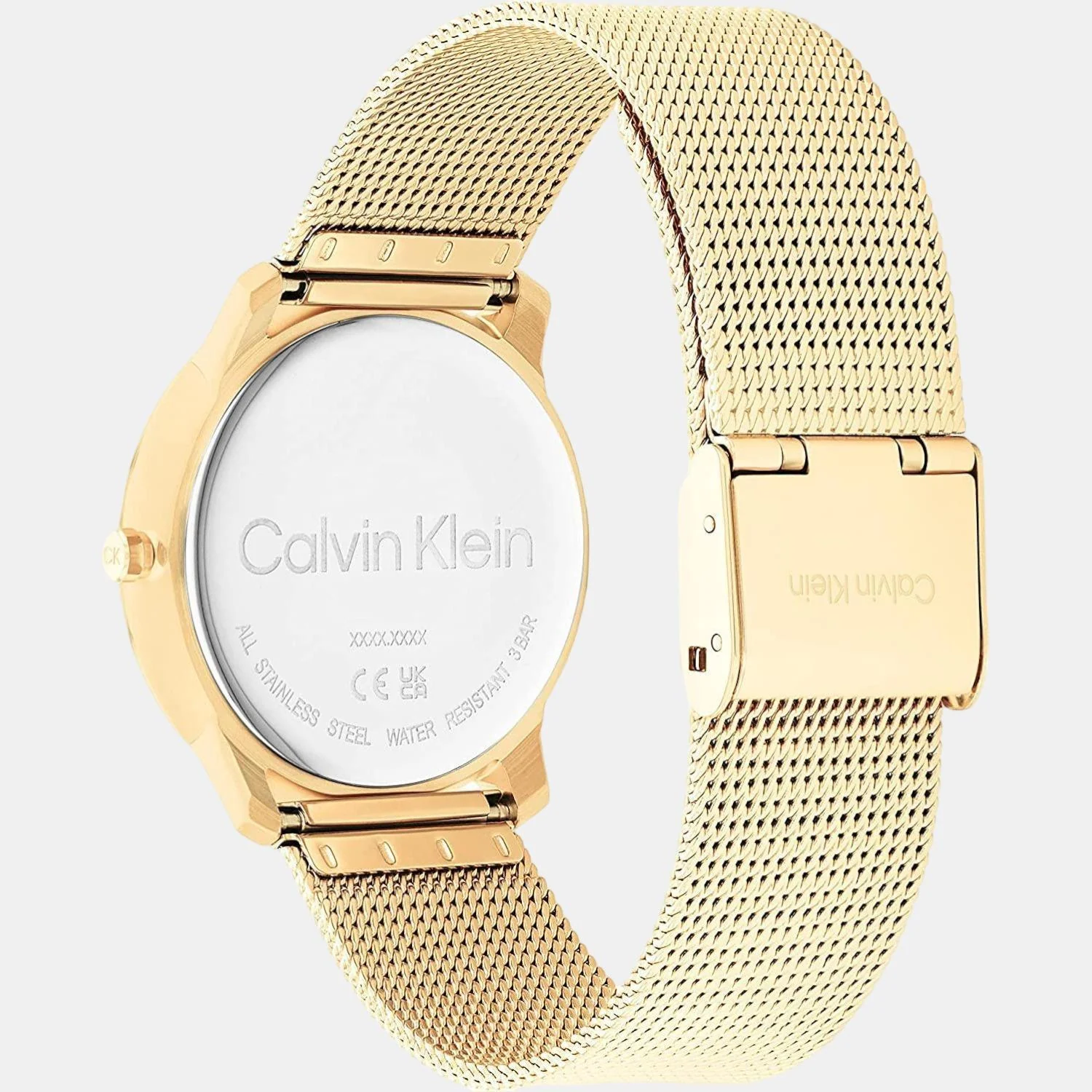 Ck Iconic Unisex Quartz Yellow Dial Analog Stainless Steel Watch 25200034 - Image 3
