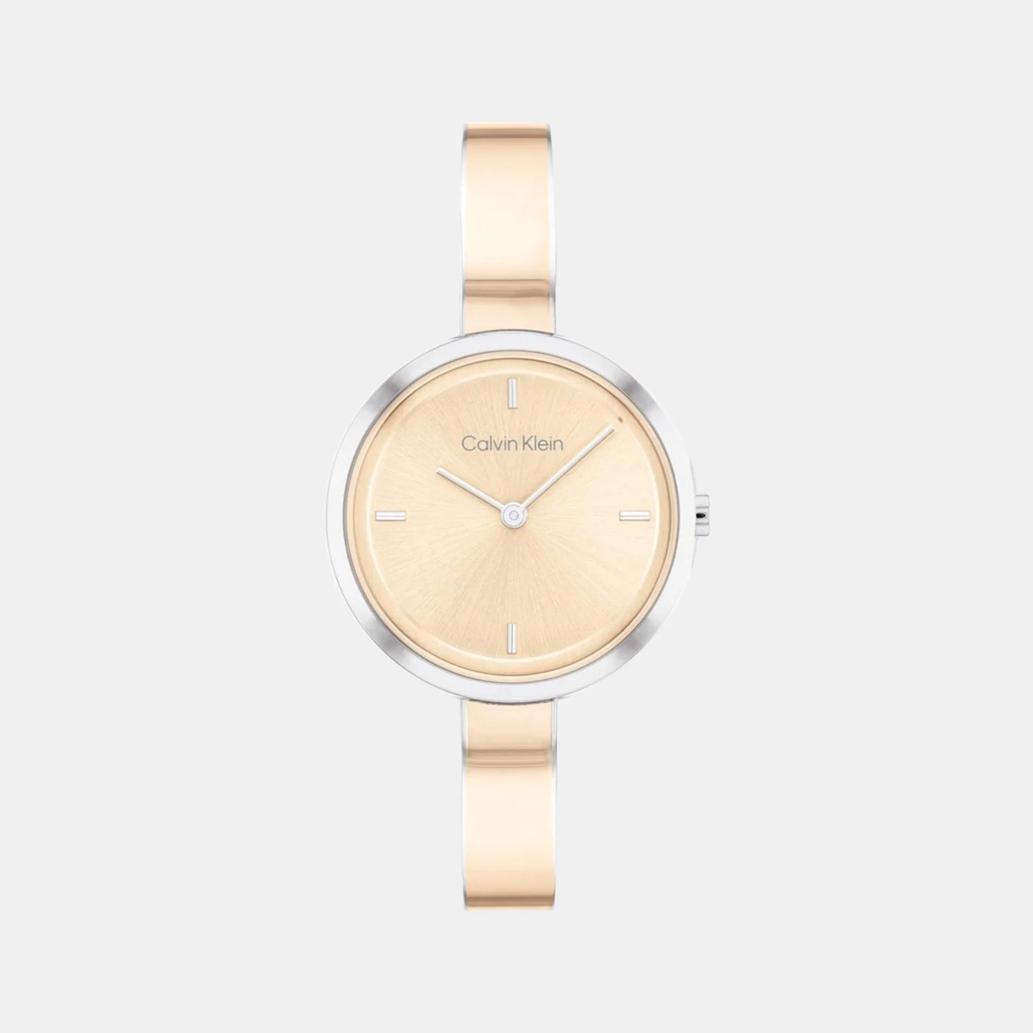 Ck Iconic Women Quartz Rose Gold Dial Analog Stainless Steel Watch 25200188