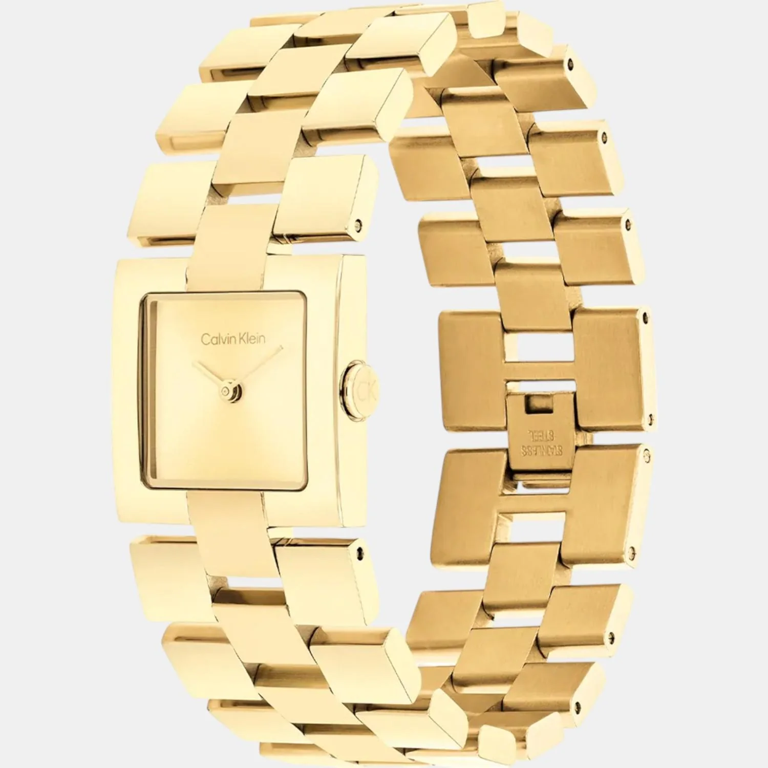 Ck Meridian Women Quartz Thin Gold Dial Analog Stainless Steel Watch 25100089 - Image 2