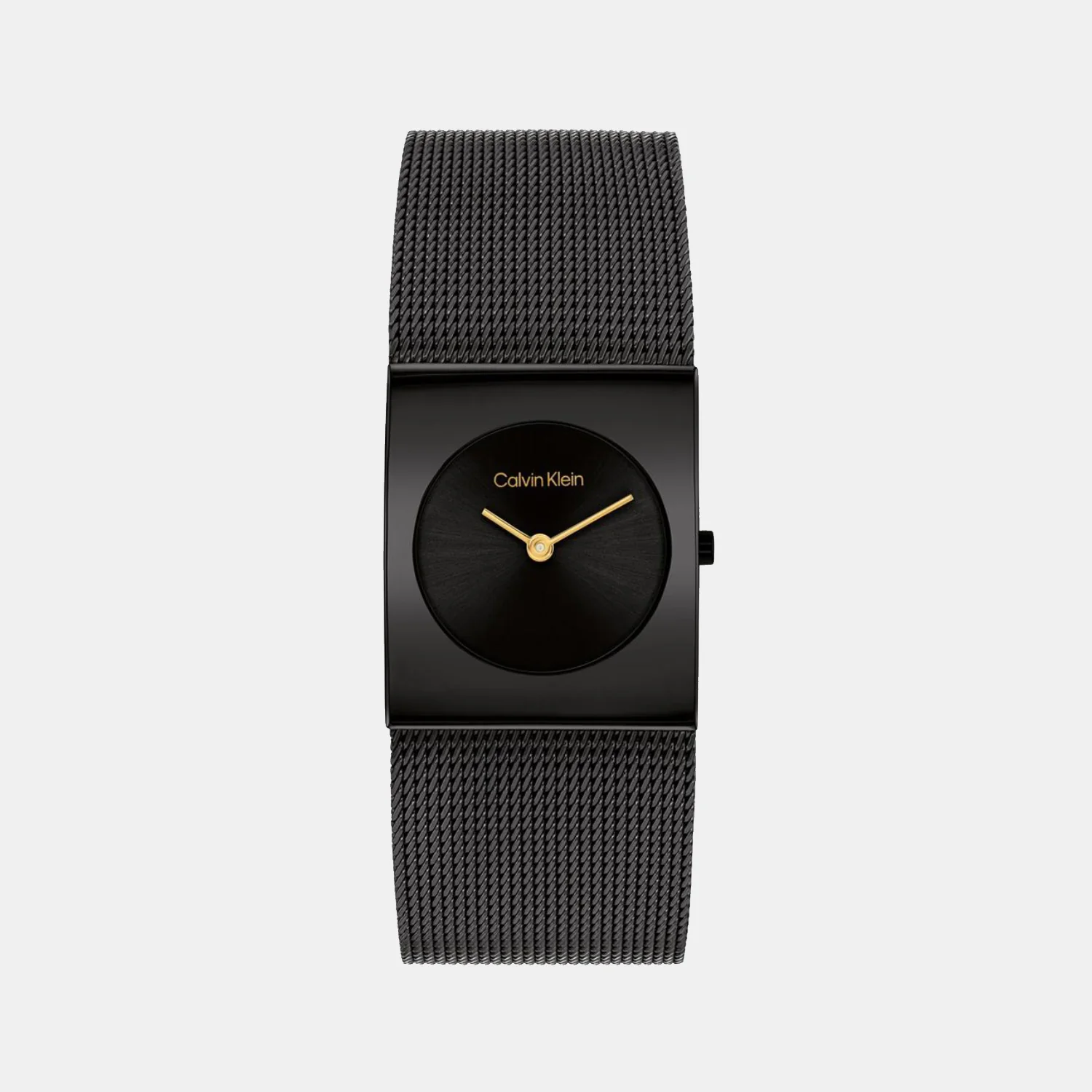 Ck Pulse Women Quartz Black Dial Analog Mesh Watch 25100109
