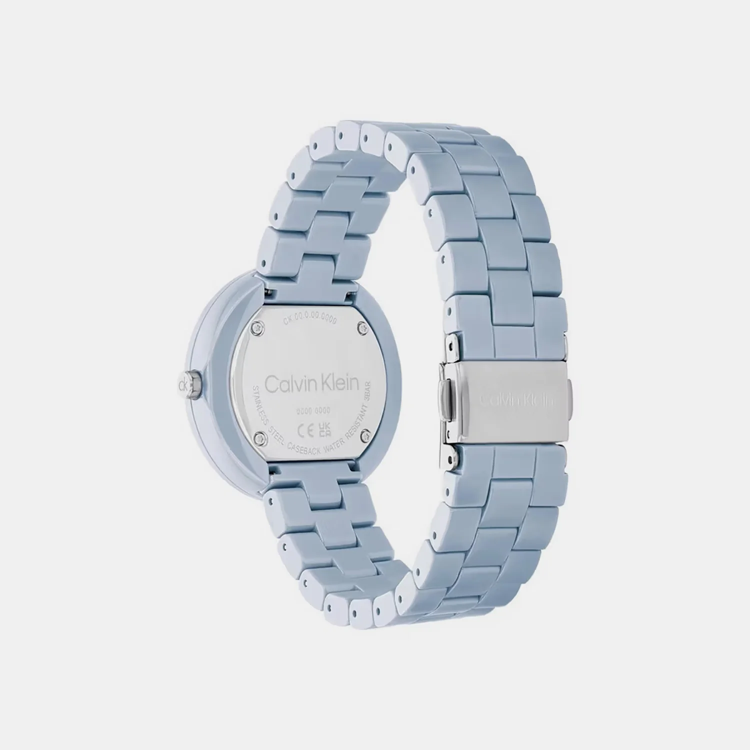 Ck Pure Women Quartz Blue Dial Analog Stainless Steel Watch 25100074 - Image 4