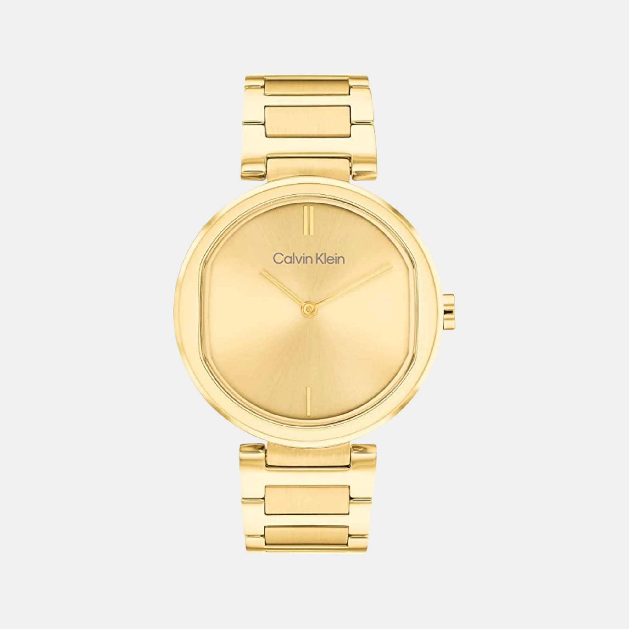 Ck Sensation Women Quartz Champagne Dial Analog Stainless Steel Watch 25200252 - Image 2