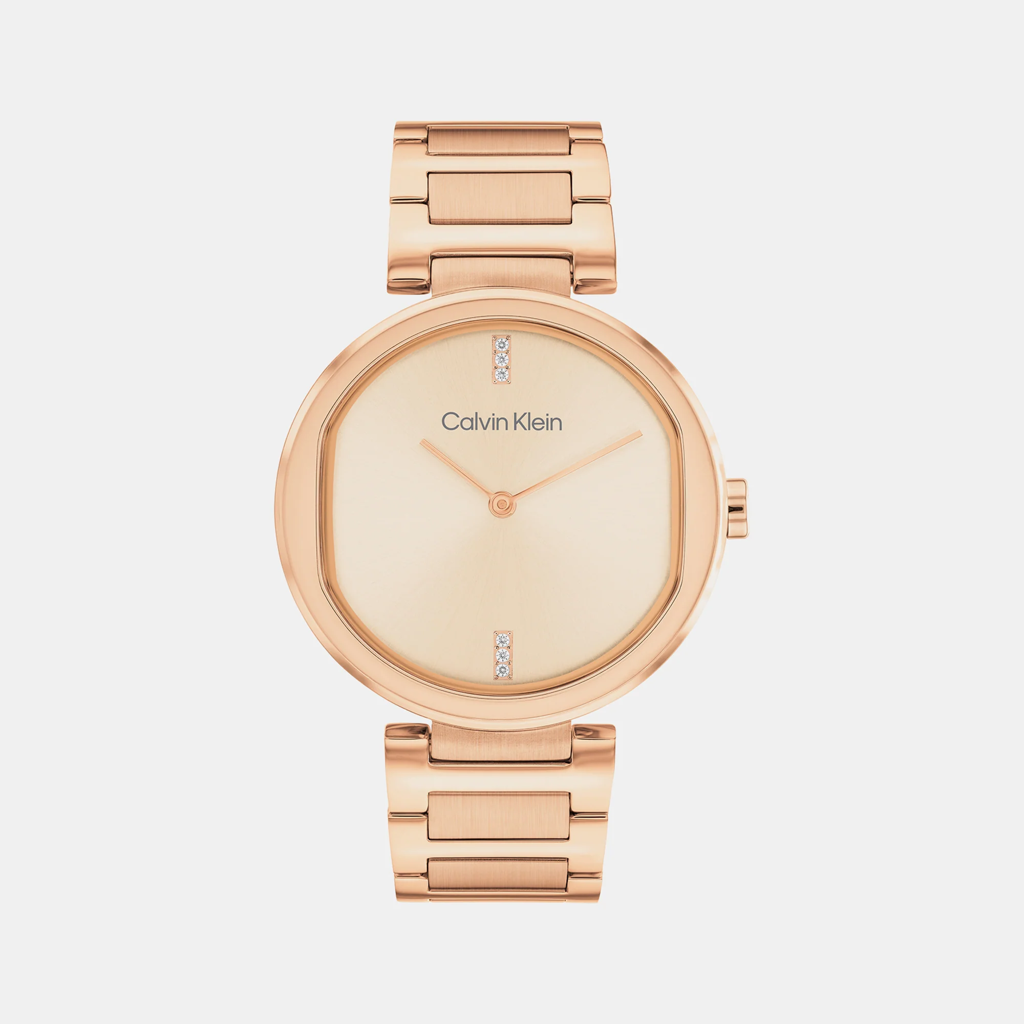 Ck Sensation Women Quartz Rose Gold Dial Analog Stainless Steel Watch 25200431 - Image 2