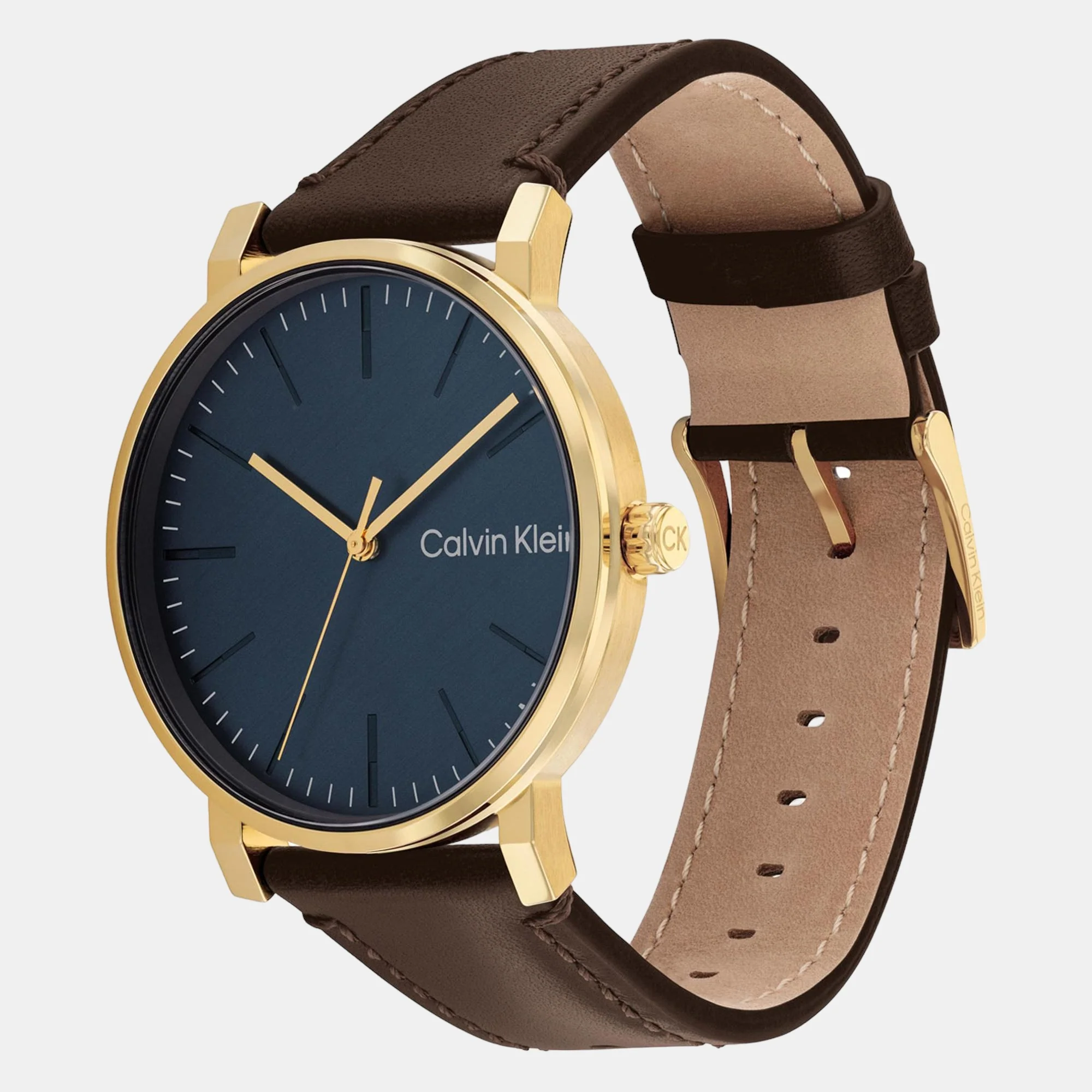 Ck Slate Men Quartz Blue Dial Analog Leather Watch 25200261 - Image 2