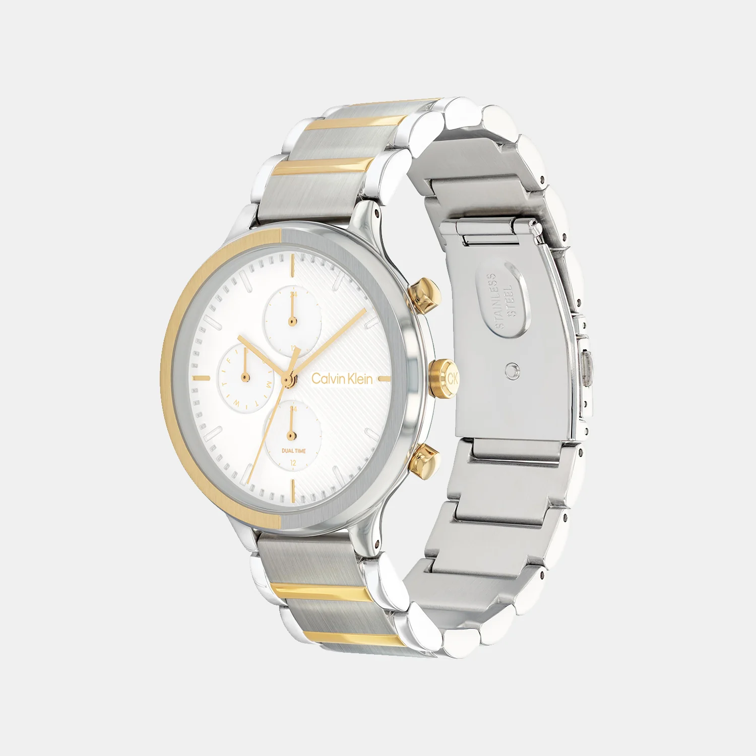 Energize Women Quartz White Dial Analog Stainless Steel Watch 25200239 - Image 2