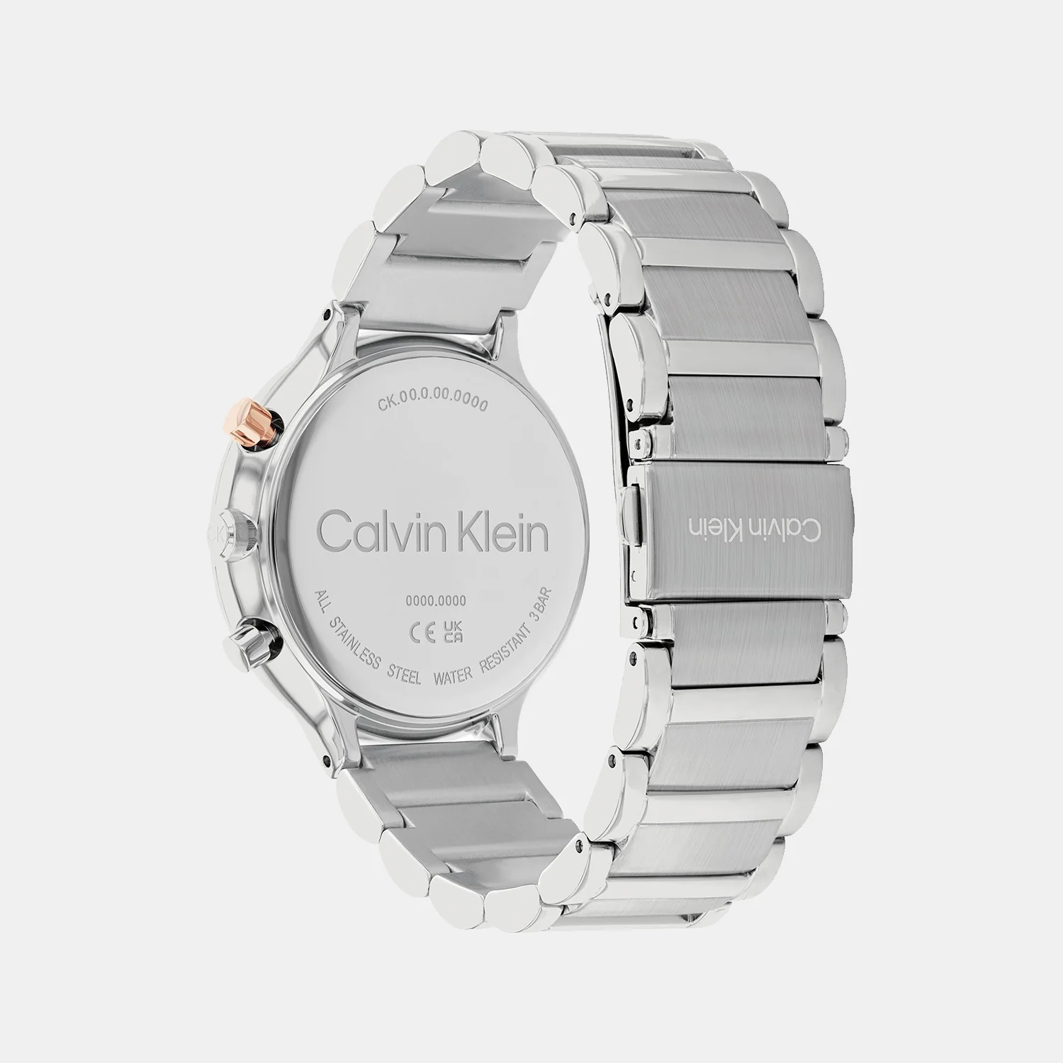 Energize Women Quartz White Dial Chronograph Stainless Steel Watch 25200238 - Image 3