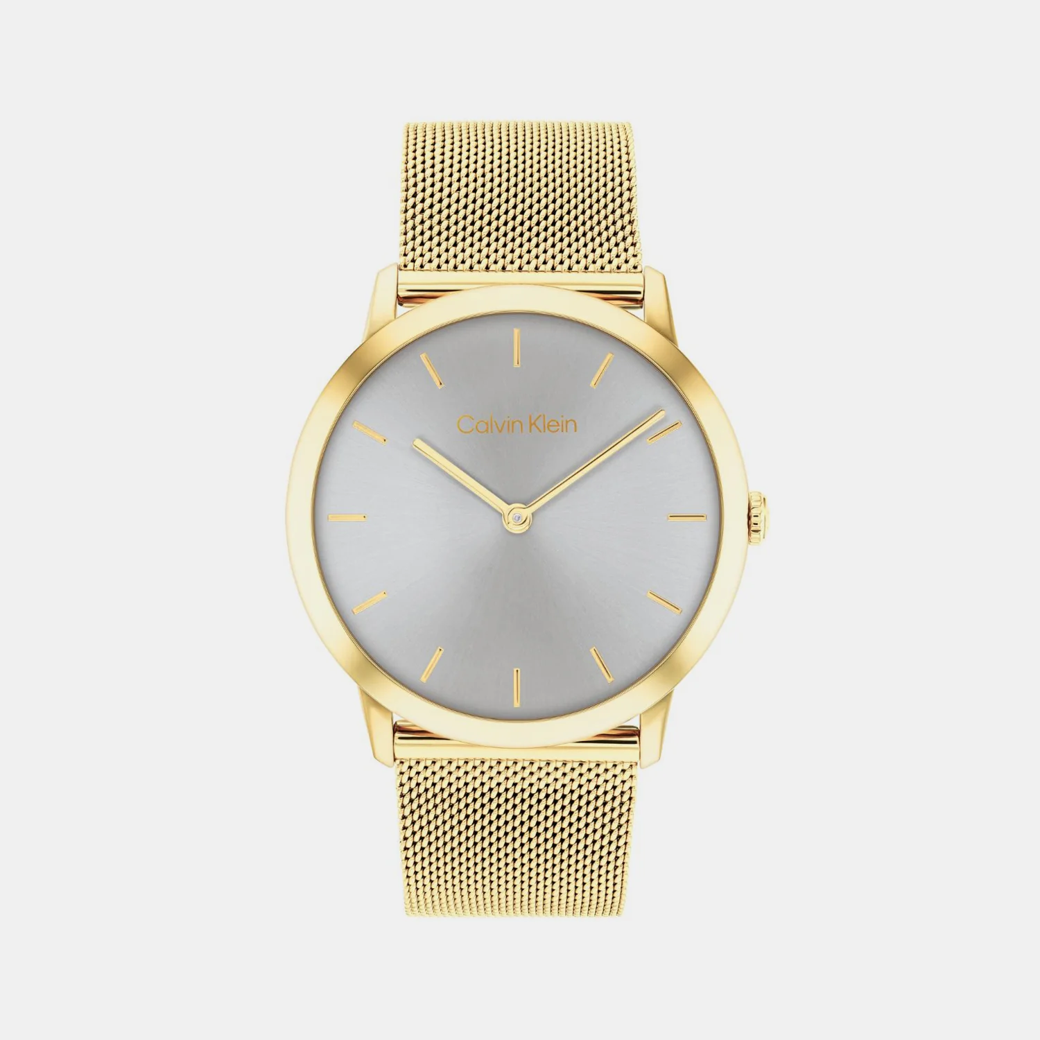 Exceptional Unisex Quartz Grey Dial Analog Mesh Watch 25300003