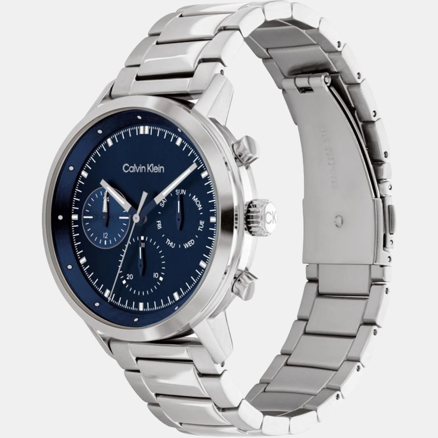 Gauge Men Quartz Blue Dial Chronograph Stainless Steel Watch 25200063 - Image 3