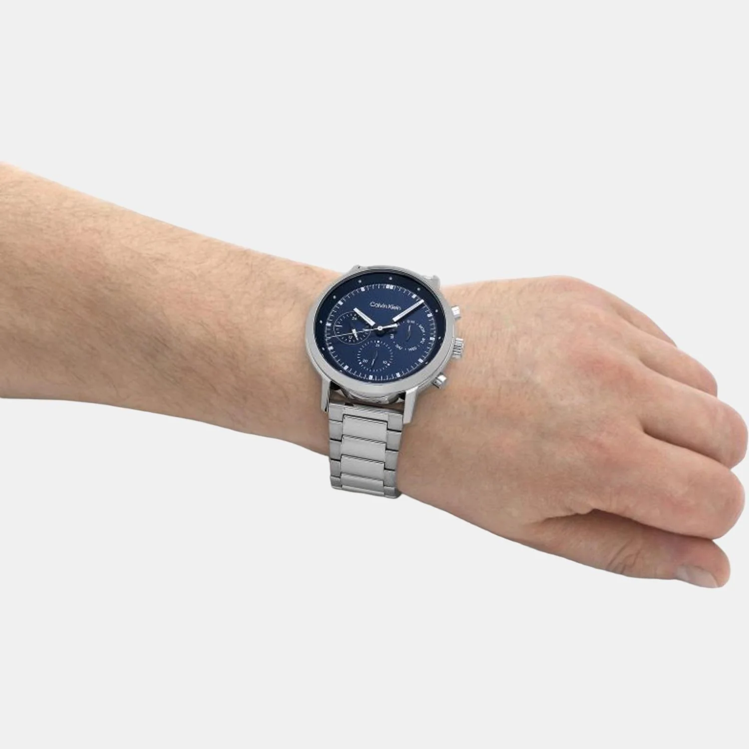 Gauge Men Quartz Blue Dial Chronograph Stainless Steel Watch 25200063 - Image 7