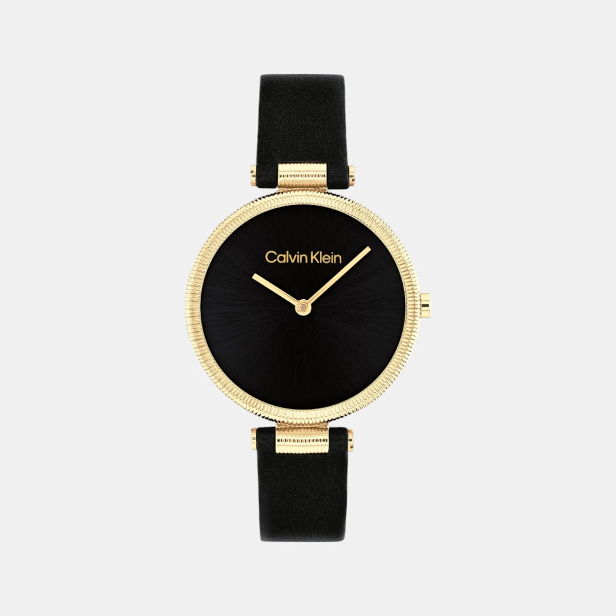 Gleam Women Quartz Black Dial Analog Leather Watch 25100017