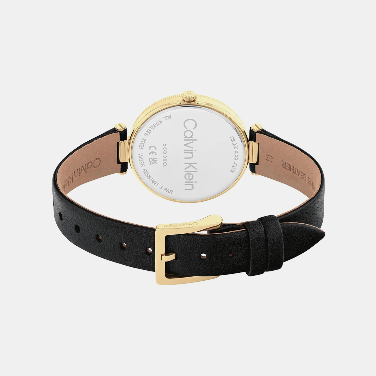 Gleam Women Quartz Black Dial Analog Leather Watch 25100017 - Image 5