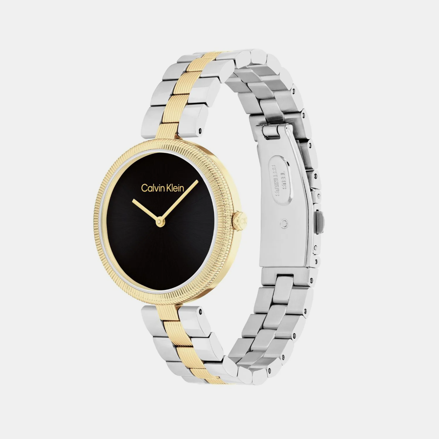 Gleam Women Quartz Black Dial Analog Stainless Steel Watch 25100012 - Image 2