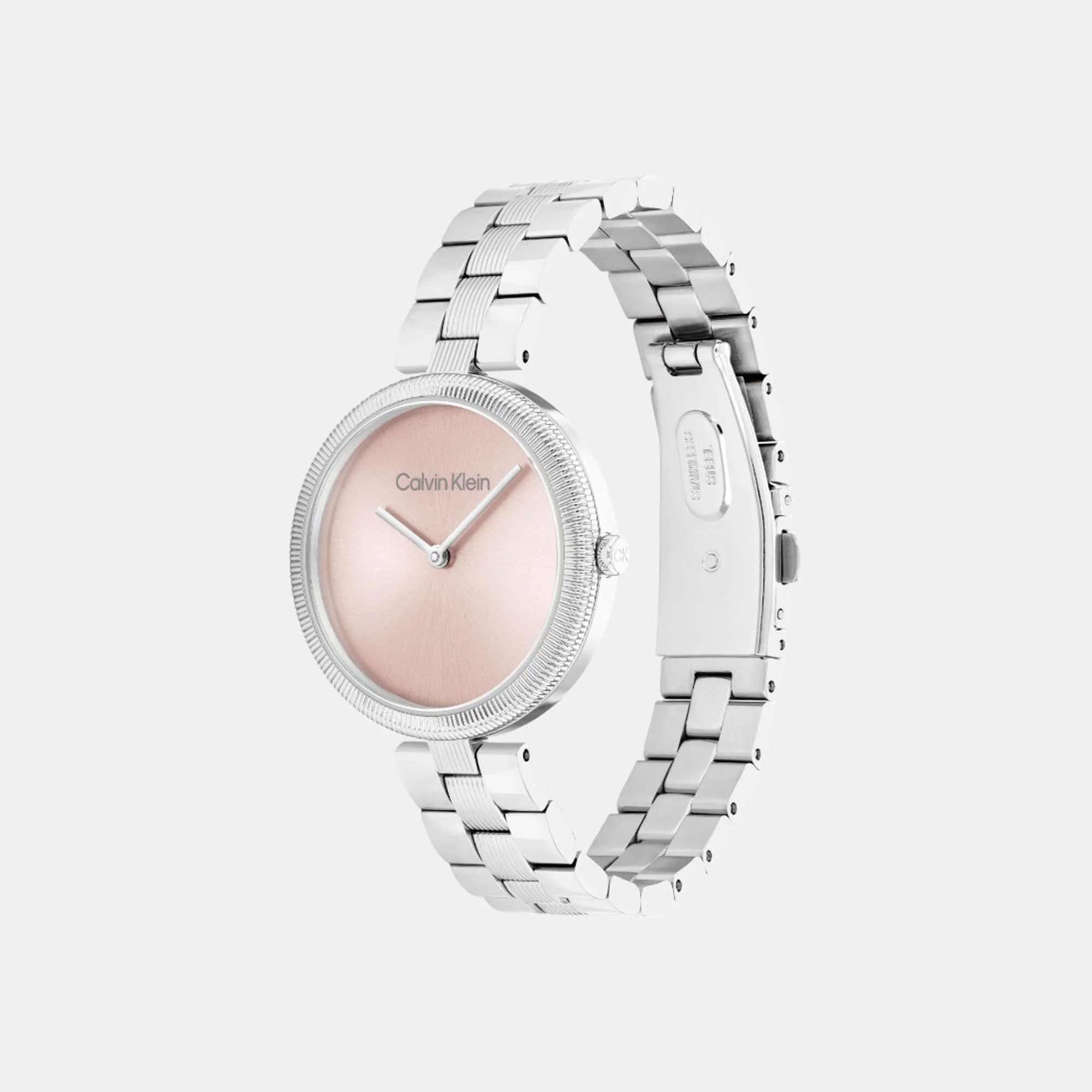 Gleam Women Quartz Light Blush Dial Analog Stainless Steel Watch 25100015 - Image 2