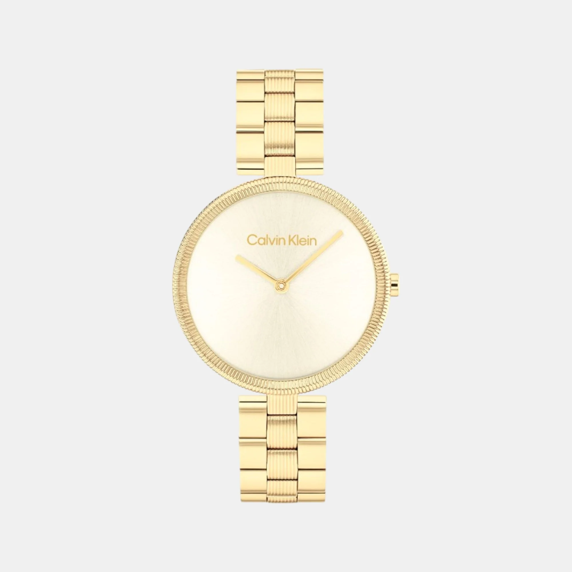 Gleam Women Quartz Light Champagne Dial Analog Stainless Steel Watch 25100014