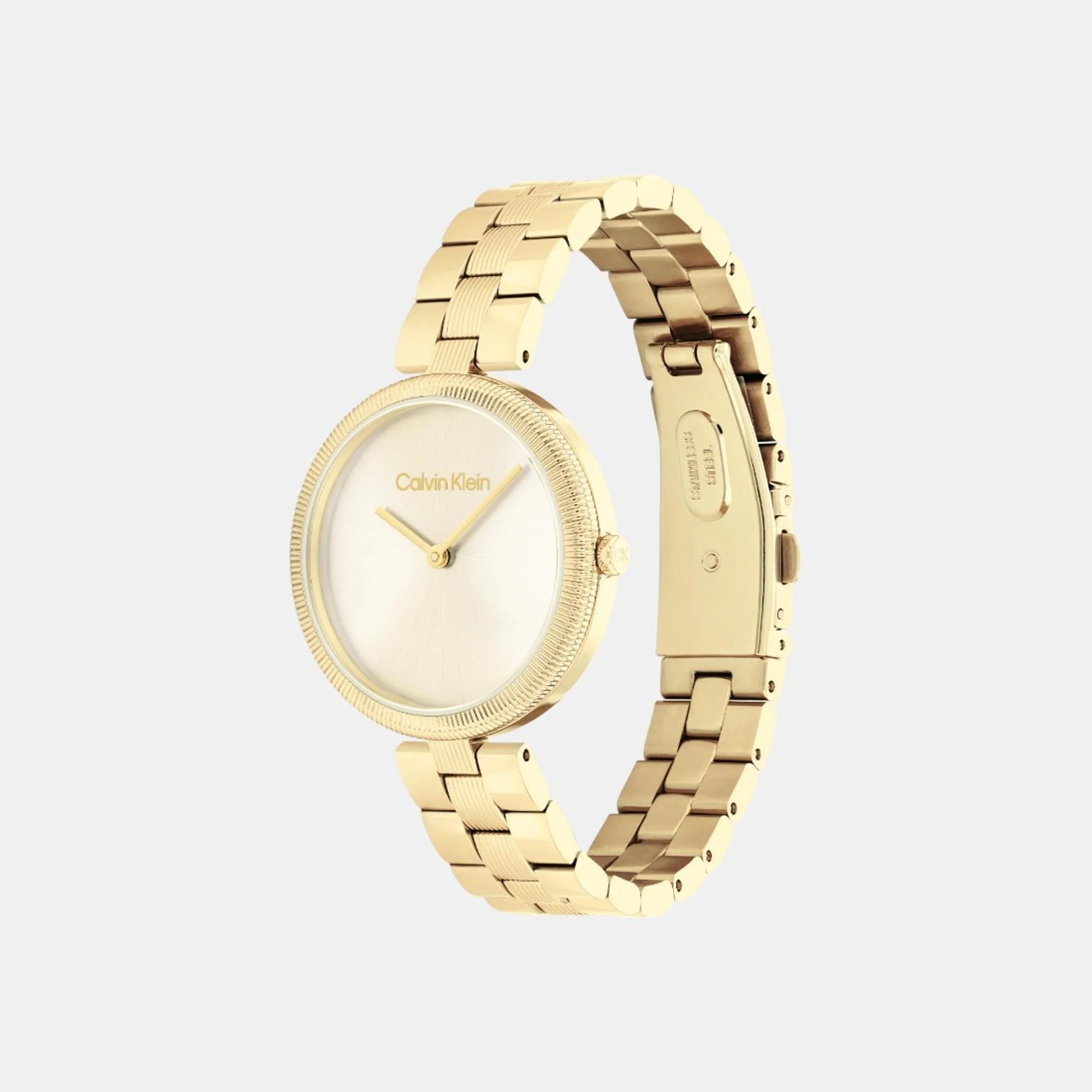 Gleam Women Quartz Light Champagne Dial Analog Stainless Steel Watch 25100014 - Image 2