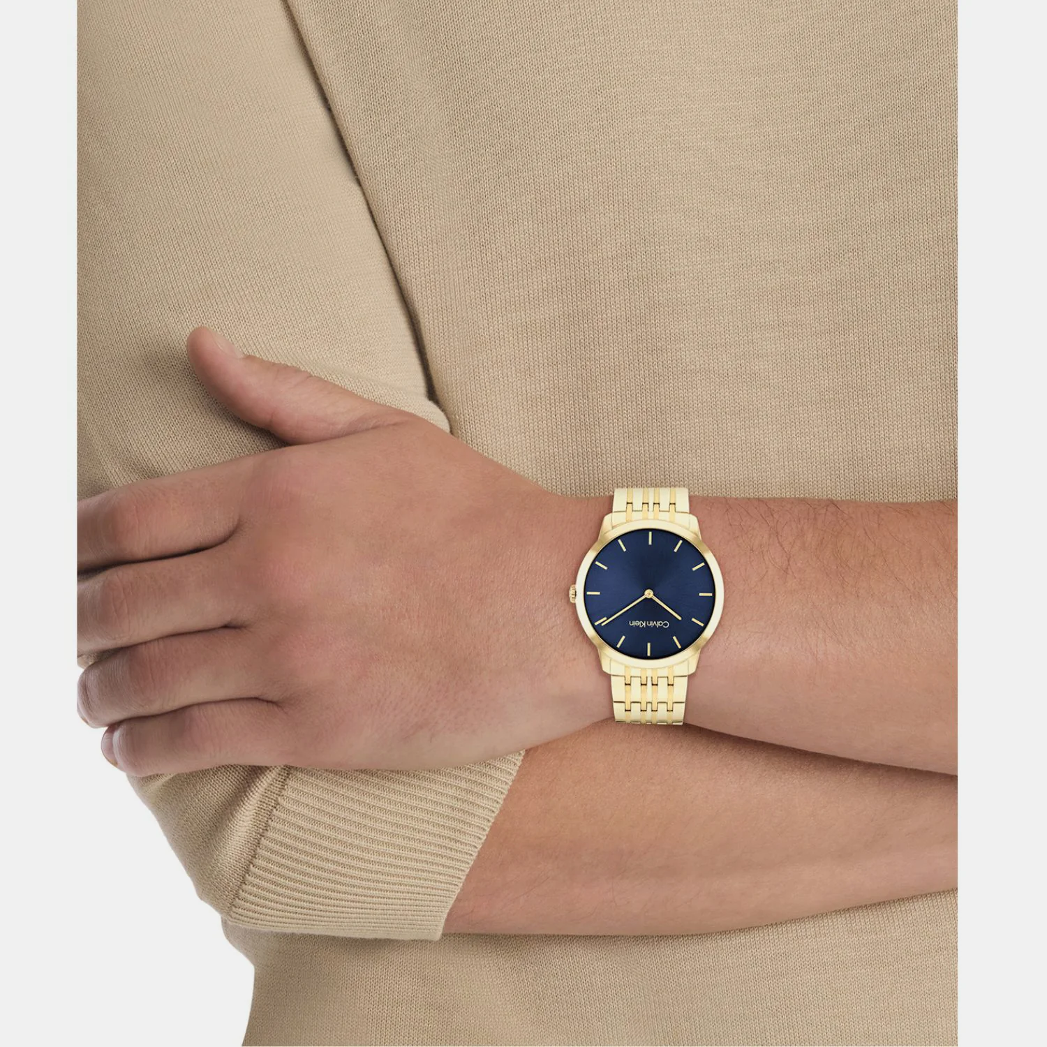 Intrigue Unisex Quartz Blue Dial Analog Stainless Steel Watch 25300007 - Image 4