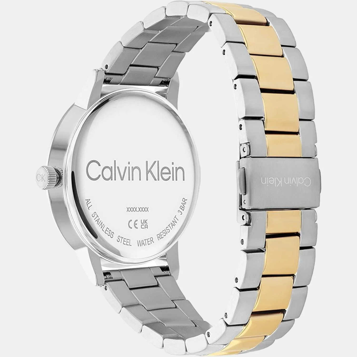 Linked Bracelet Men Quartz Silver Dial Analog Stainless Steel Watch 25200055 - Image 3