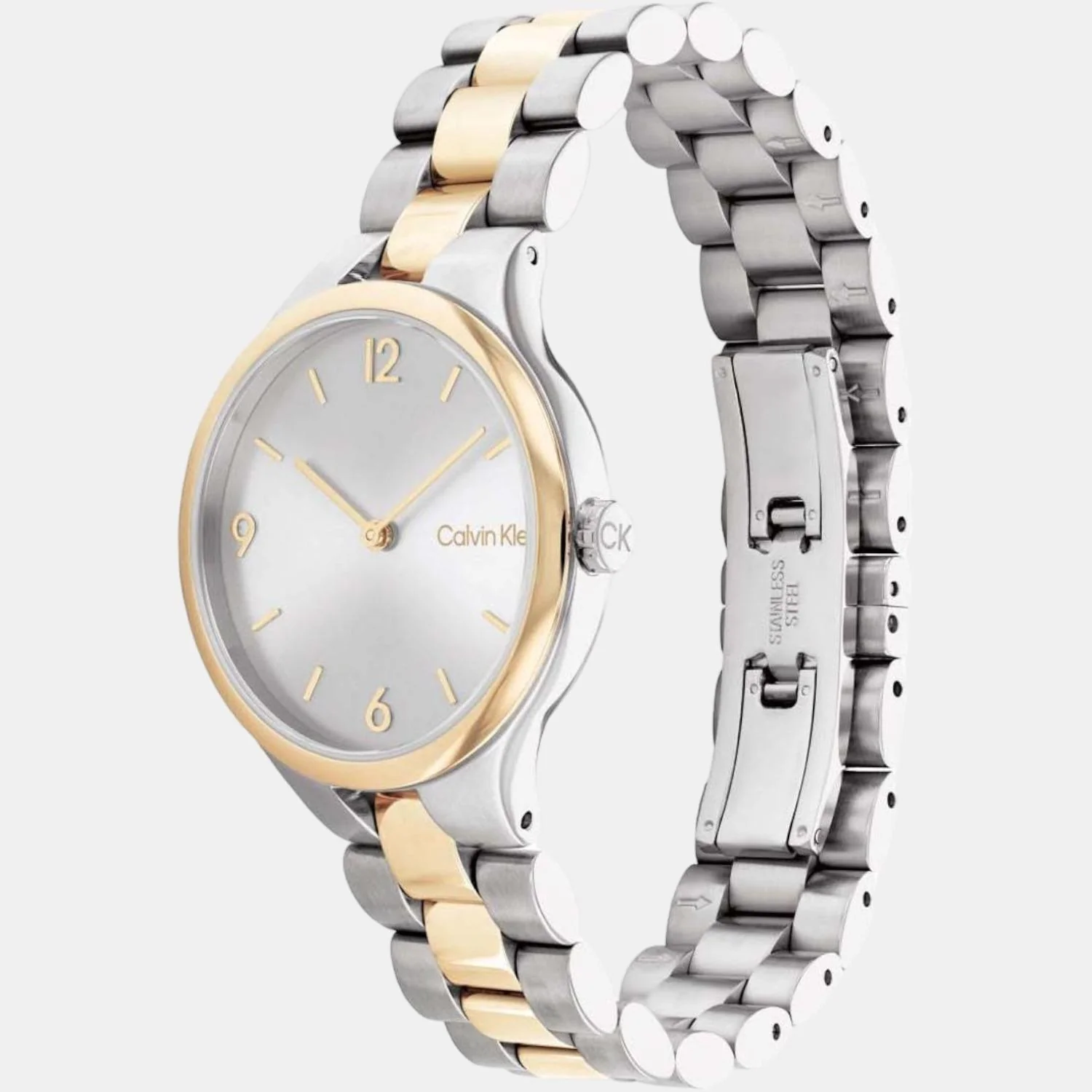 Linked Bracelet Women Quartz Silver Dial Analog Stainless Steel Watch 25200132 - Image 3