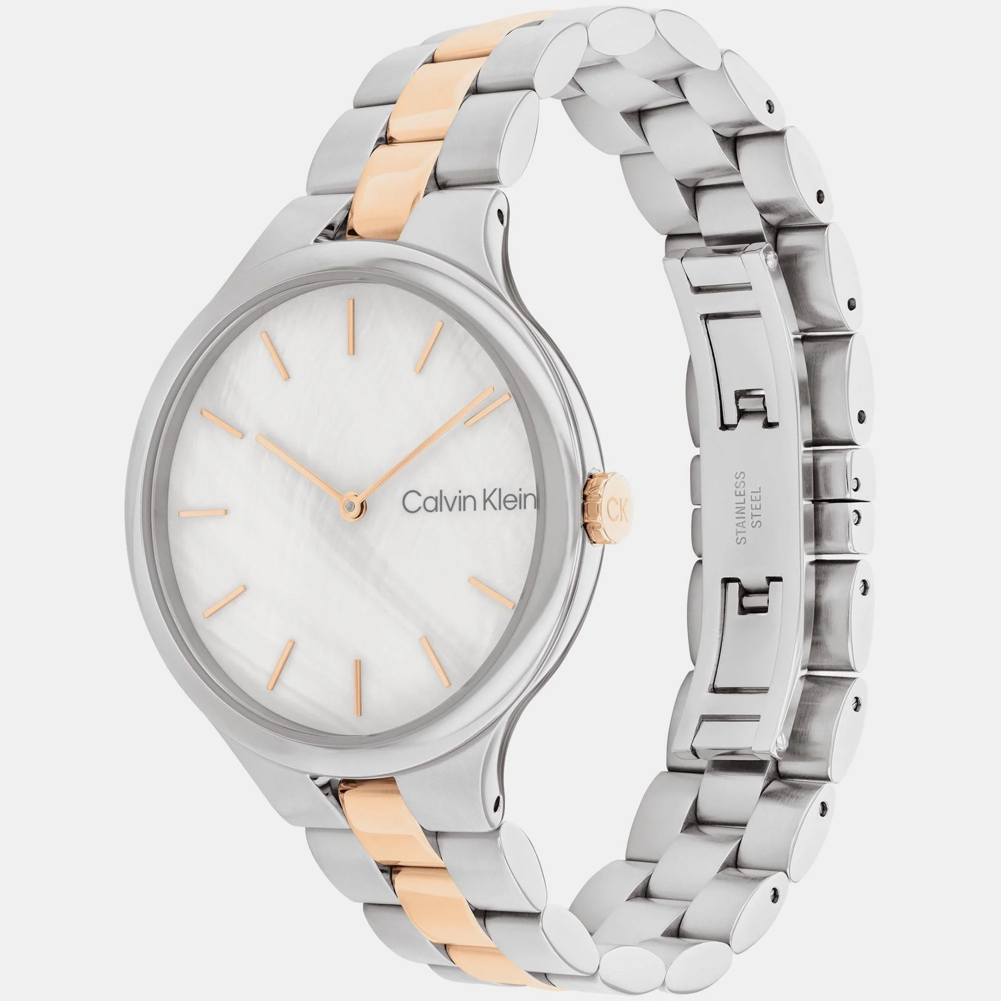 Linked Women Quartz White Dial Analog Stainless Steel Watch 25200428 - Image 3