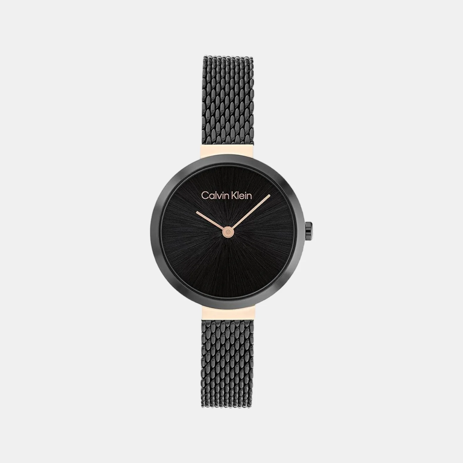 Minimalistic T Bar Women Quartz Black Dial Analog Mesh Watch 25200084 - Image 2