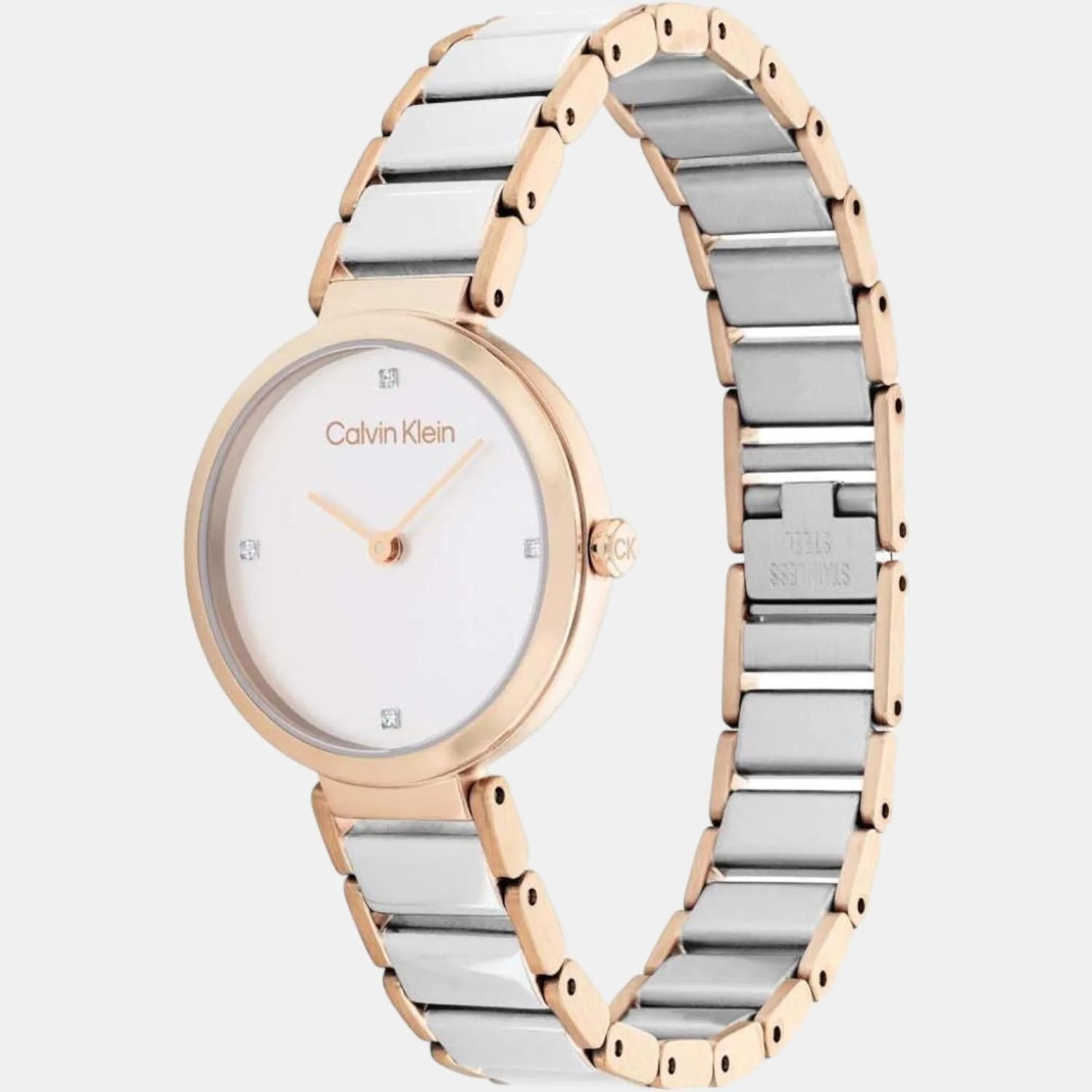 Minimalistic T Bar Women Quartz Silver Dial Analog Stainless Steel Watch 25200139 - Image 4