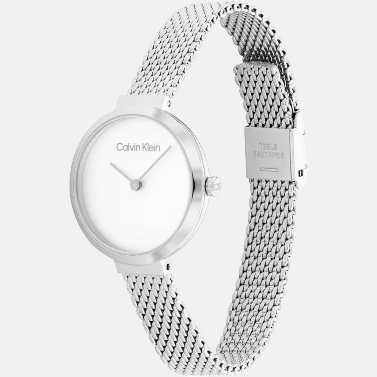 Minimalistic T Bar Women Quartz White Dial Analog Stainless Steel Watch 25200082 - Image 2