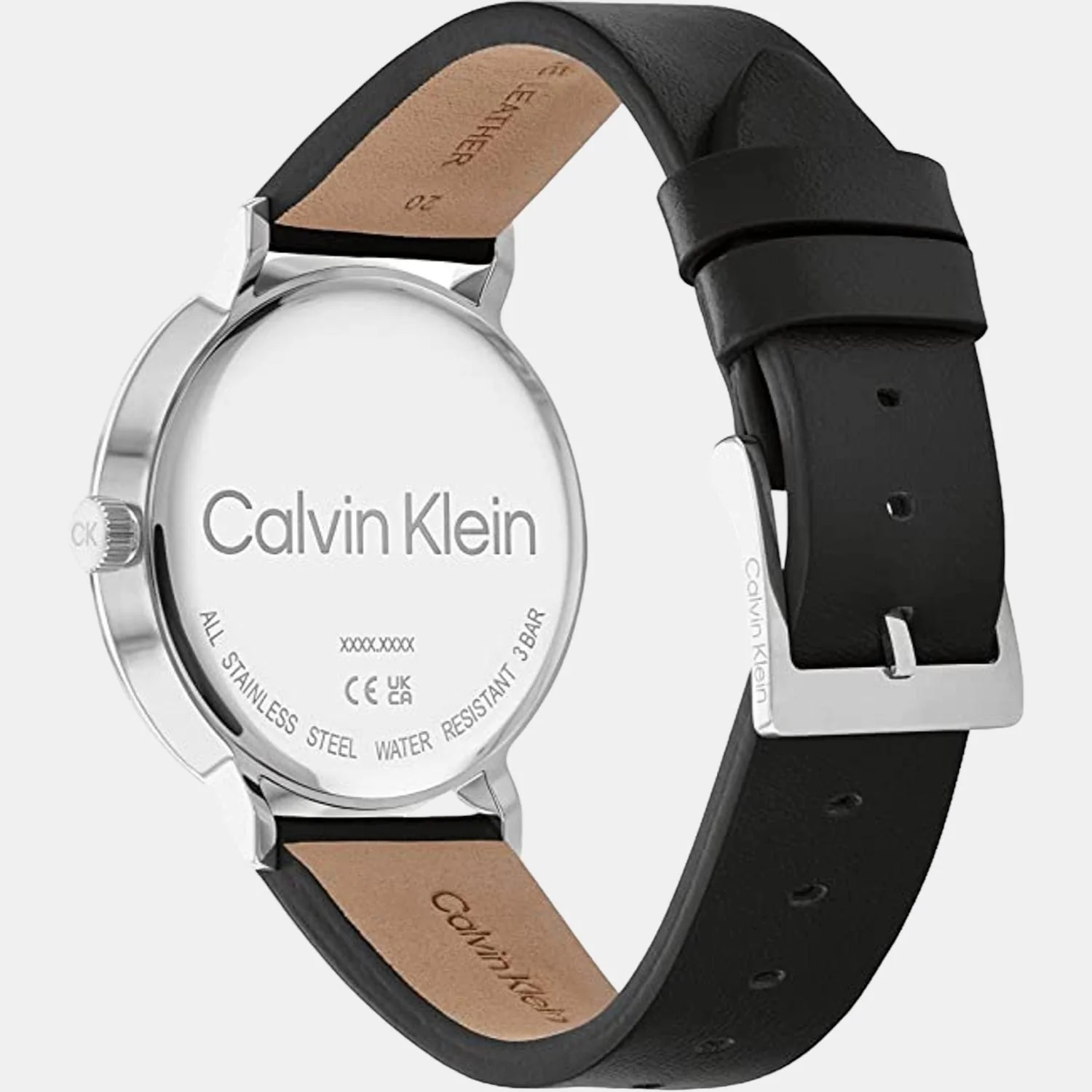 Modern Men Quartz Black Dial Analog Leather Watch 25200050 - Image 4
