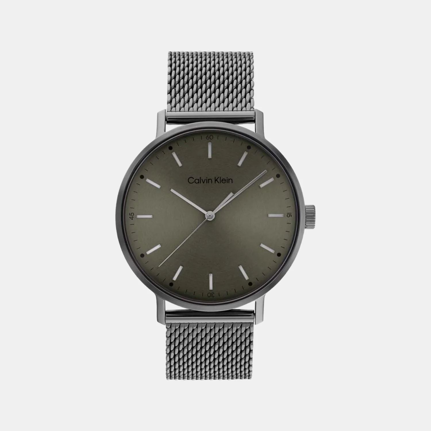 Modern Men Quartz Green Dial Analog Stainless Steel Watch 25200048