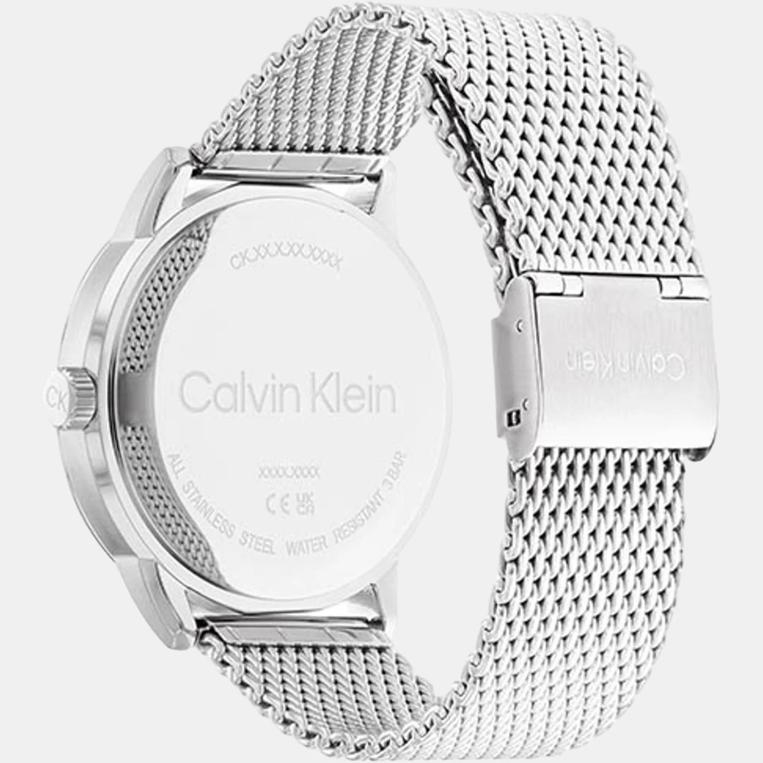 Modern Skeleton Men Quartz Black Dial Multi-Function Stainless Steel Watch 25200213 - Image 3