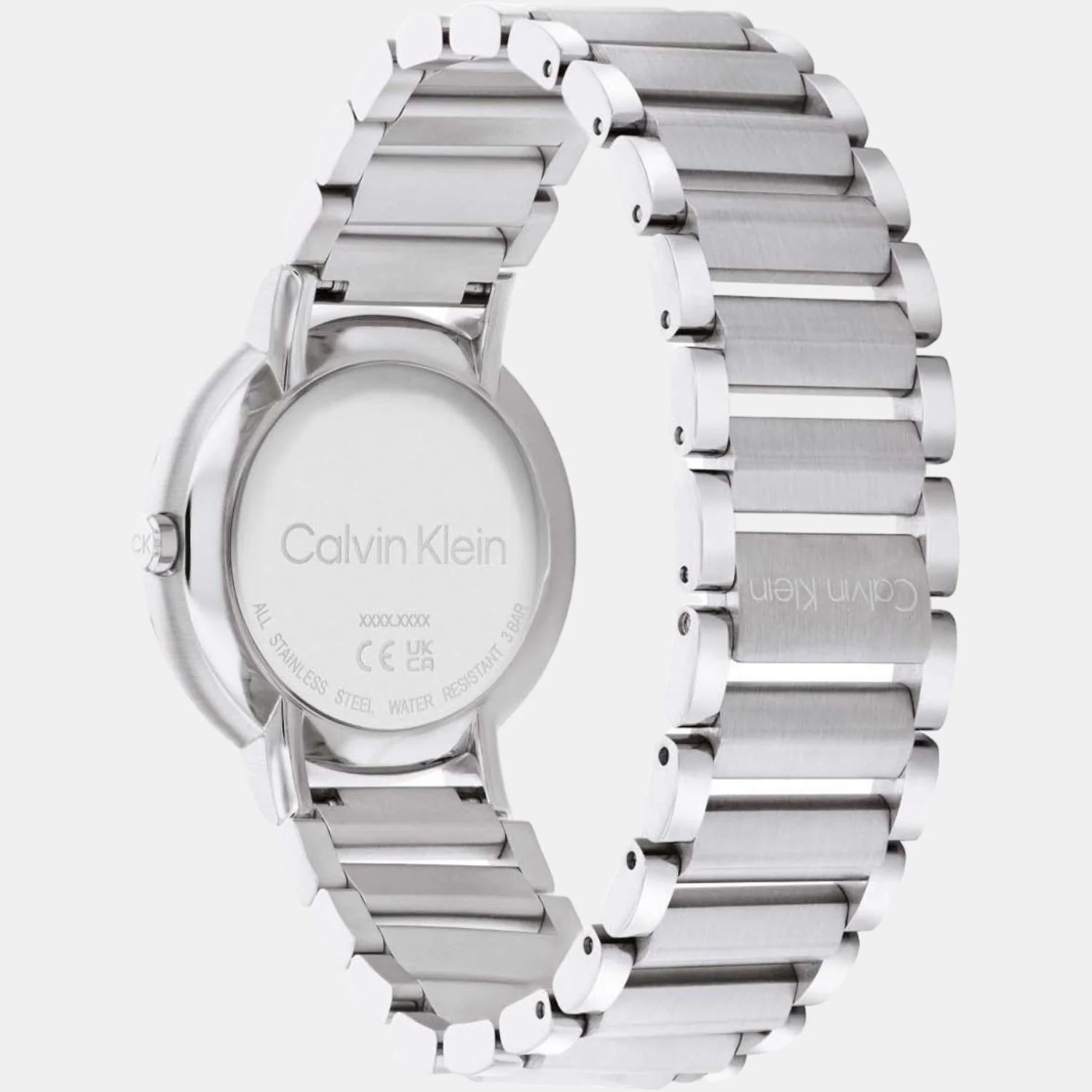Open Link Women Quartz Silver Dial Analog Stainless Steel Watch 25200085 - Image 2