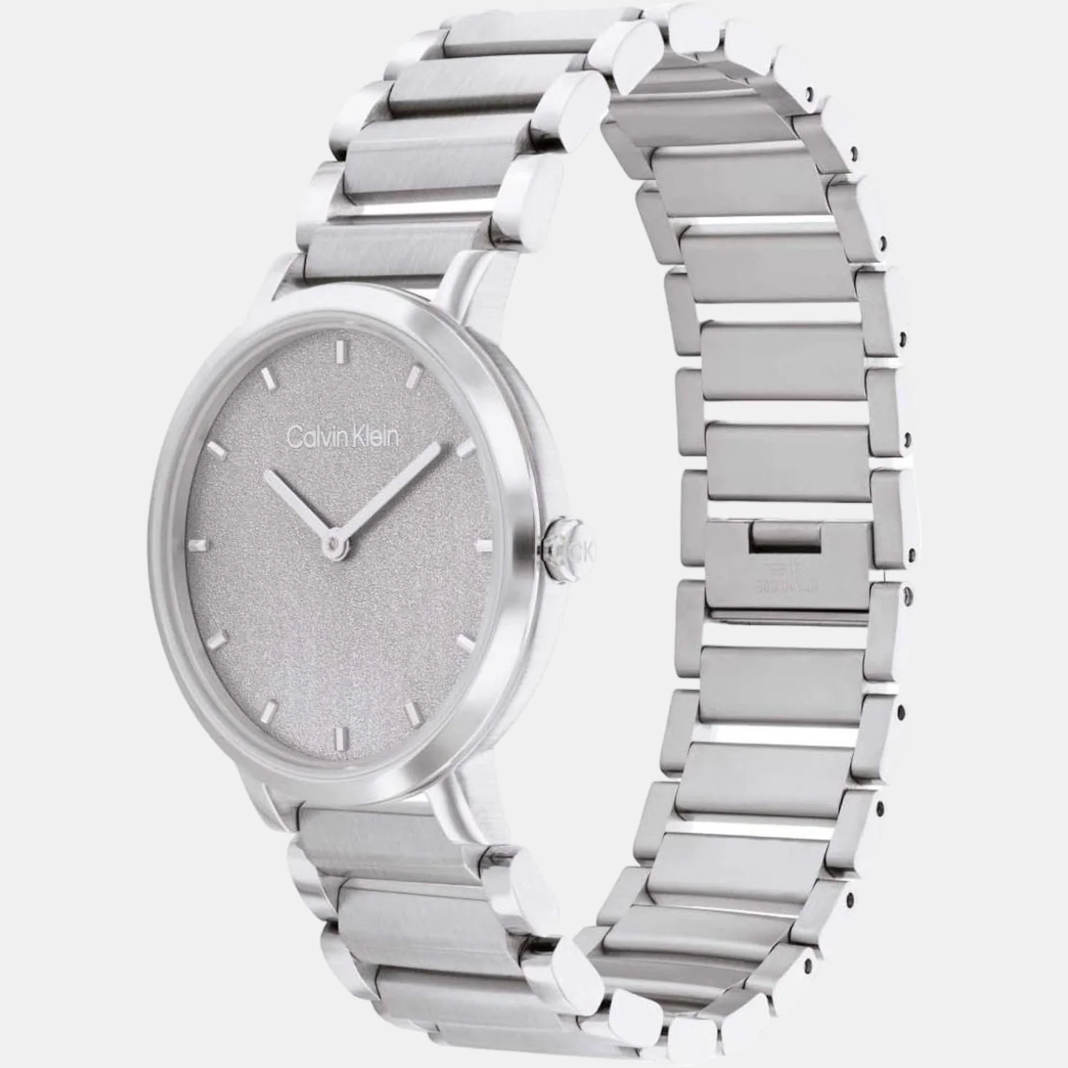 Open Link Women Quartz Silver Dial Analog Stainless Steel Watch 25200085 - Image 3