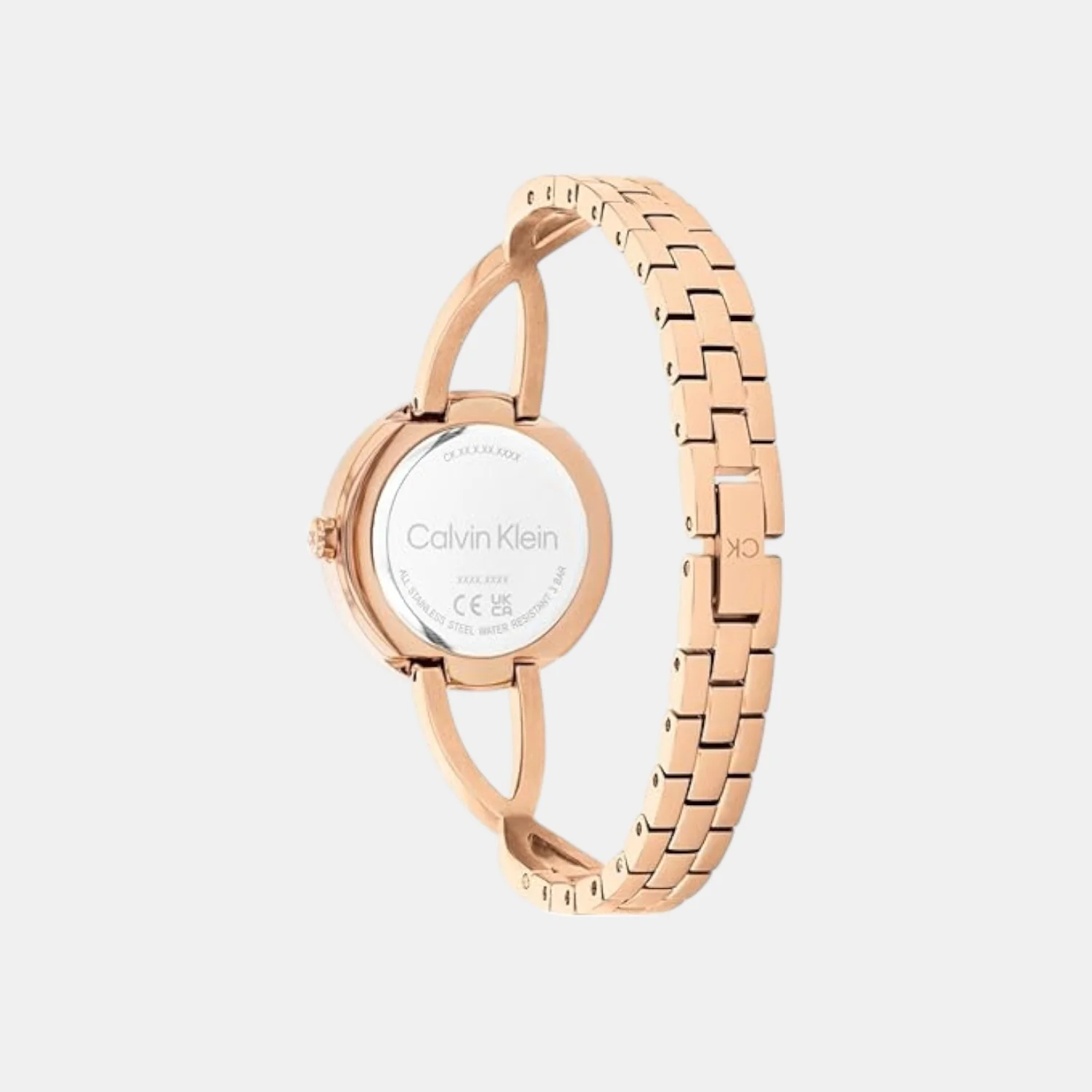 Sculpted Embrace Women Quartz Blush Dial Analog Stainless Steel Watch 25100116 - Image 3