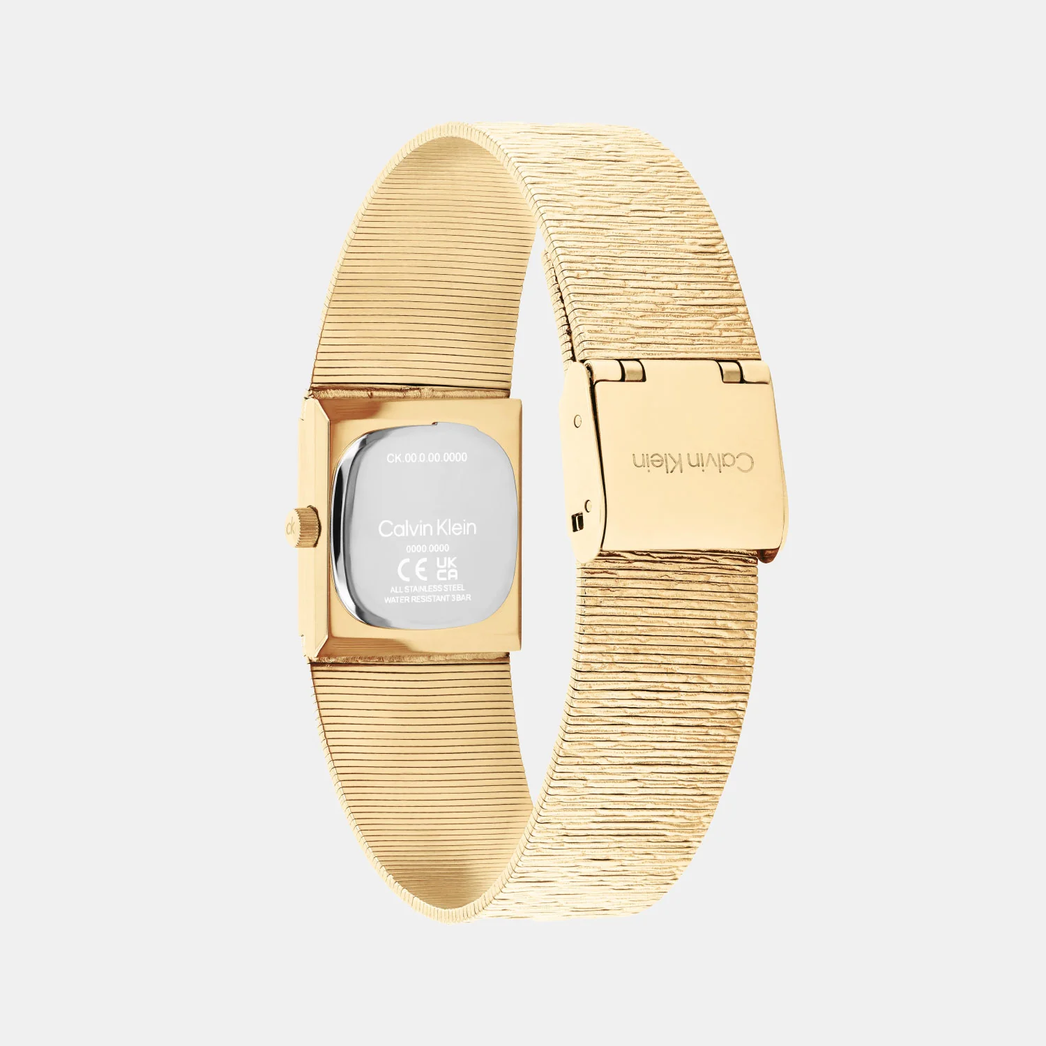 Sophisticated Square Women Quartz Champagne Dial Analog Stainless Steel Watch 25100178 - Image 3