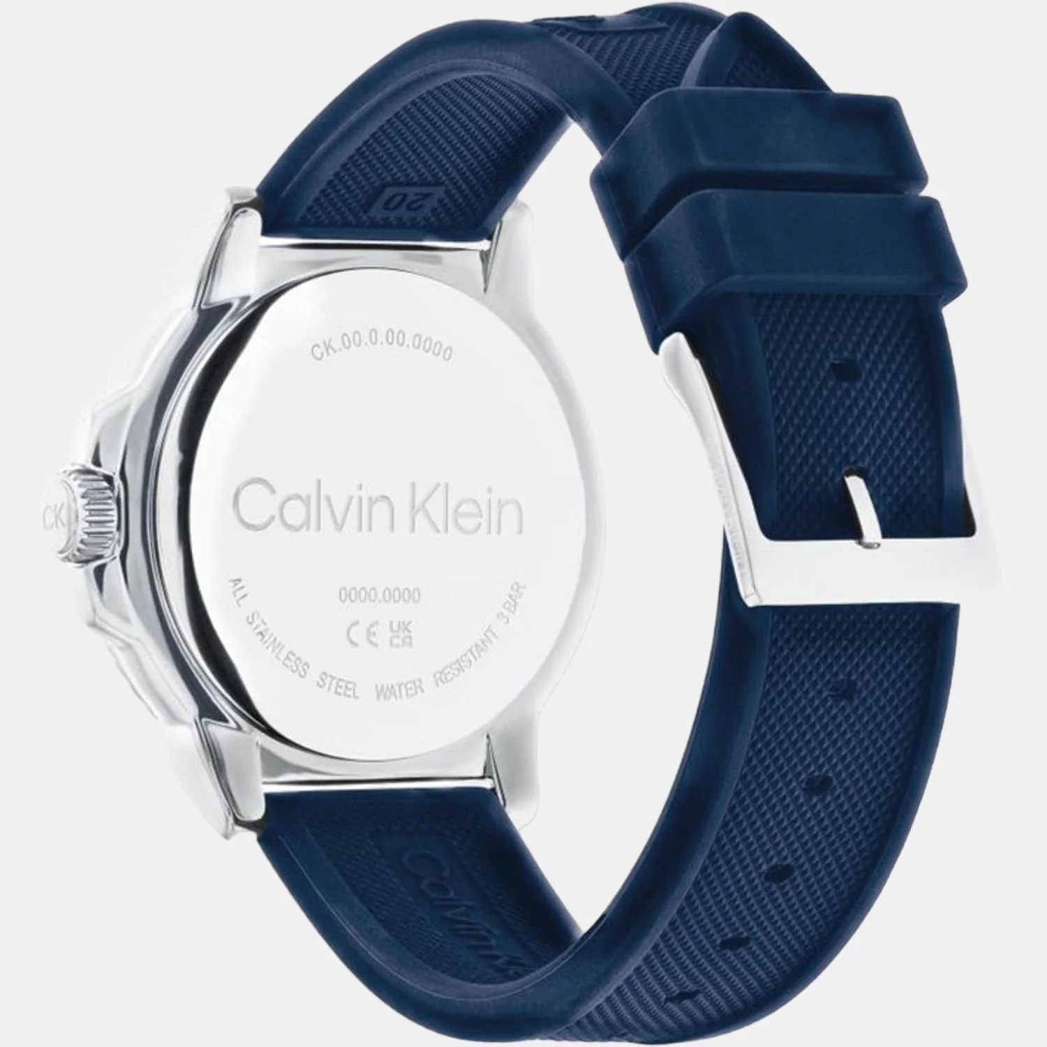 Sport Men Quartz Blue Dial Analog Silicone Watch 25200206 - Image 2