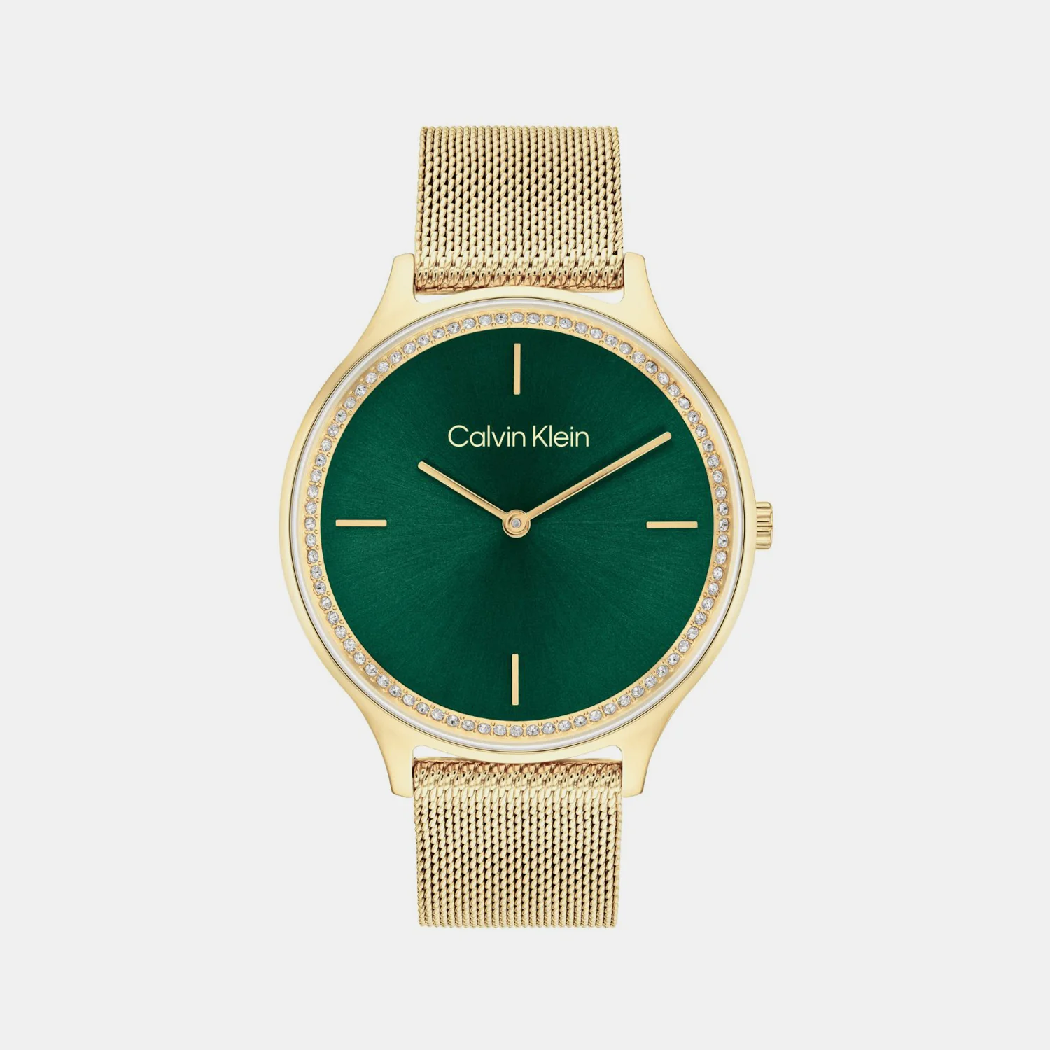Timeless Women Quartz Dark Green Dial Analog Stainless Steel Watch 25100005