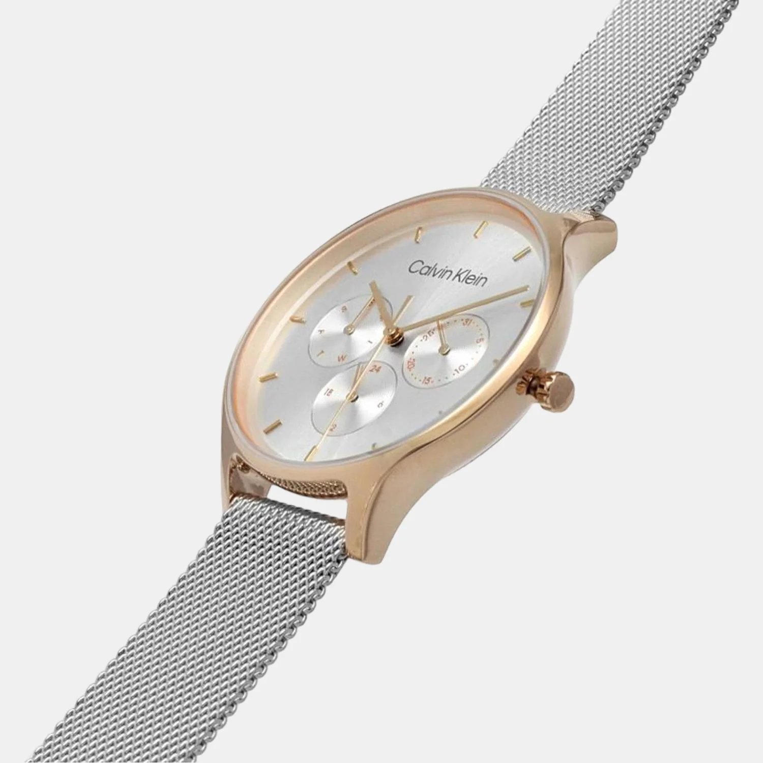 Timeless Women Quartz Silver Dial Chronograph Stainless Steel Watch 25200106 - Image 6