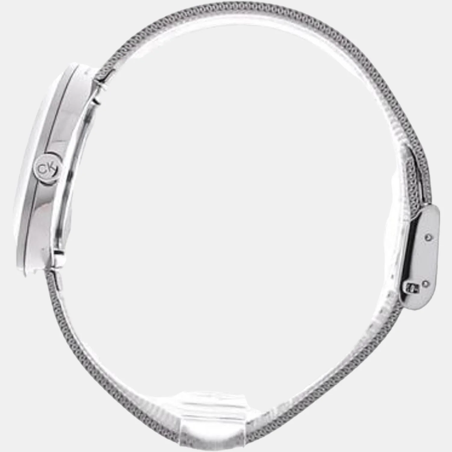 Twisted Bezel Women Quartz White Dial Analog Stainless Steel Watch 25200011 - Image 9