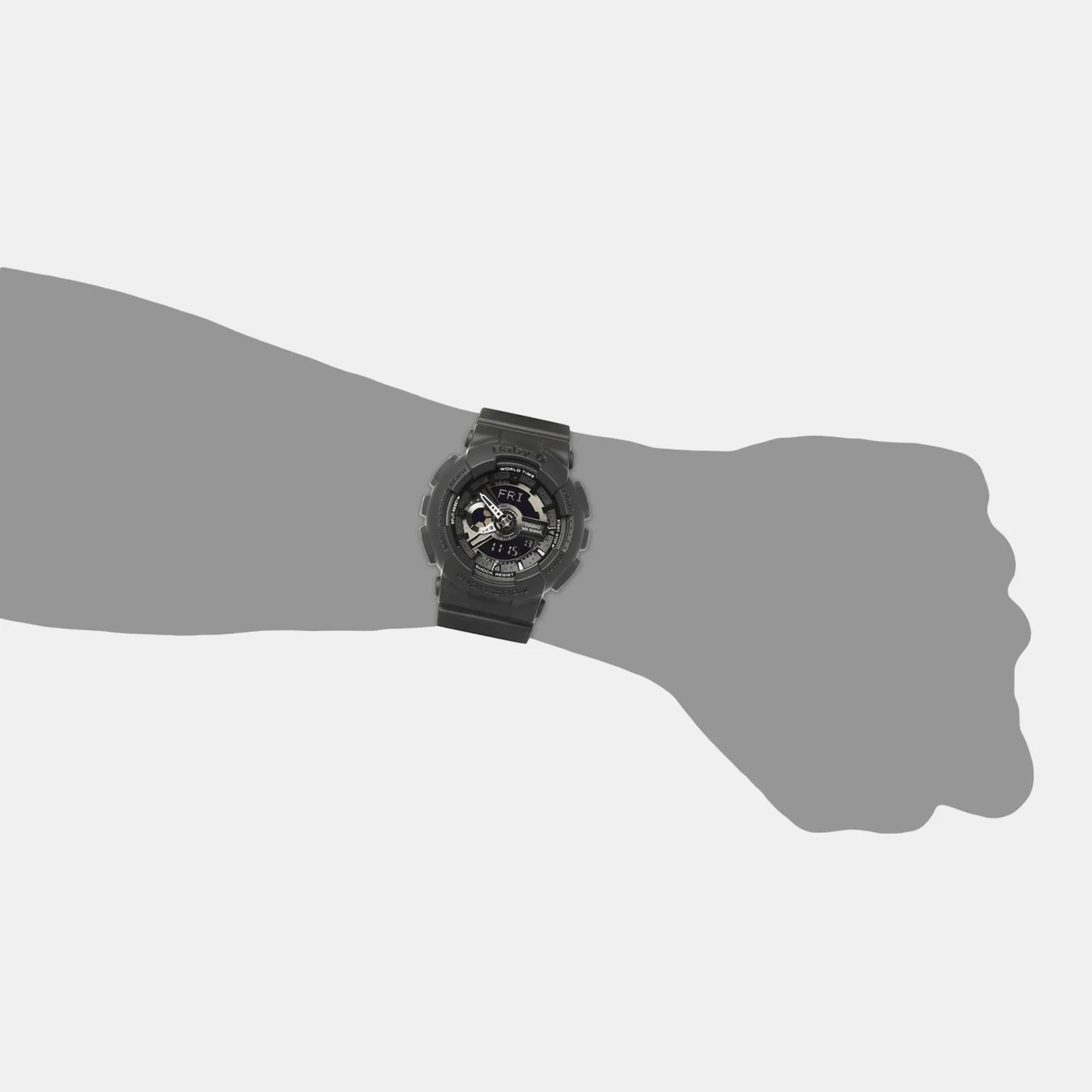 Baby-G Women Quartz Black Dial Analog-Digital Resin Watch BX023 - Image 5