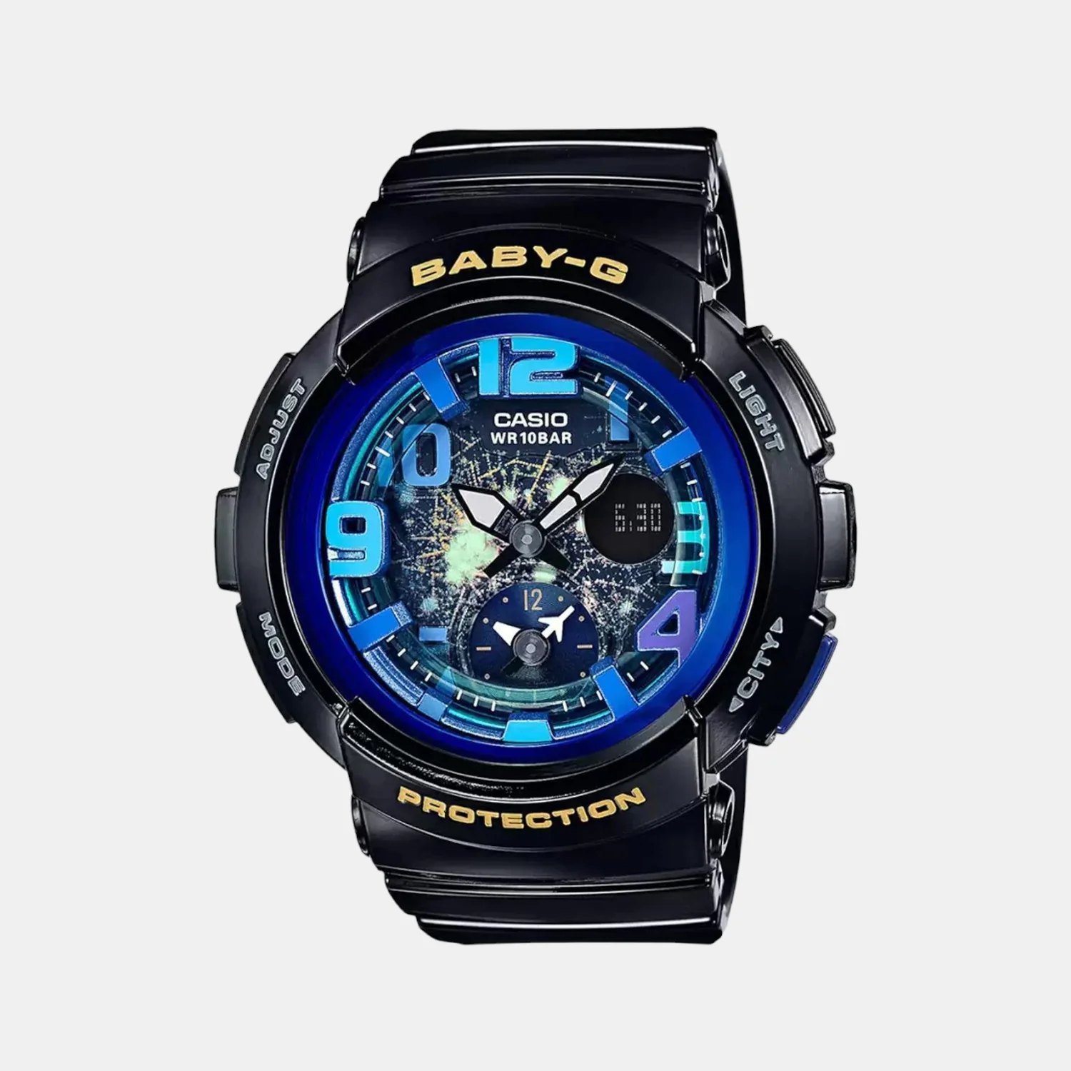 Baby-G Women Quartz Blue Dial Analog-Digital Resin Watch BX057