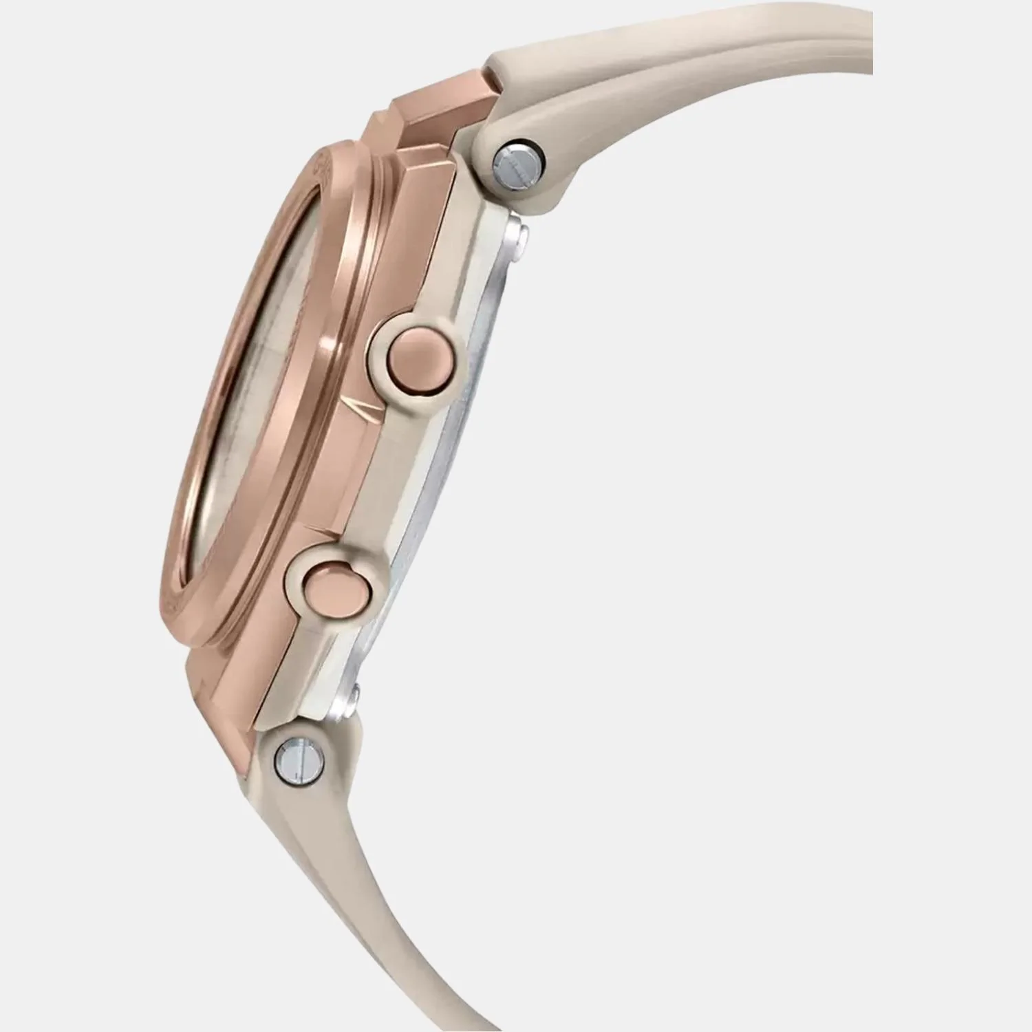 Baby-G Women Quartz Rose Gold Dial Analog-Digital Resin Watch B216 - Image 3