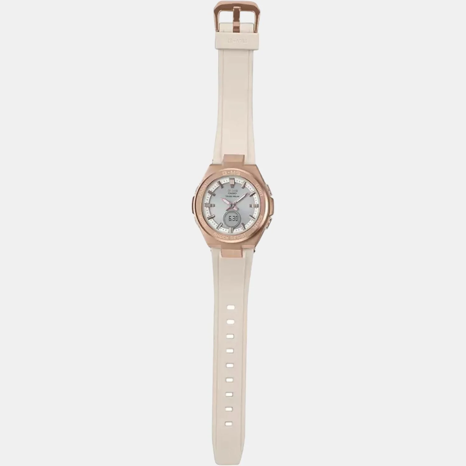 Baby-G Women Quartz Rose Gold Dial Analog-Digital Resin Watch B216 - Image 6