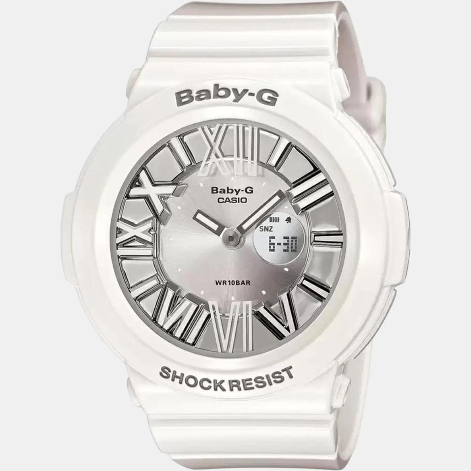 Baby-G Women Quartz Silver Dial Analog-Digital Leather Watch B145 - Image 2