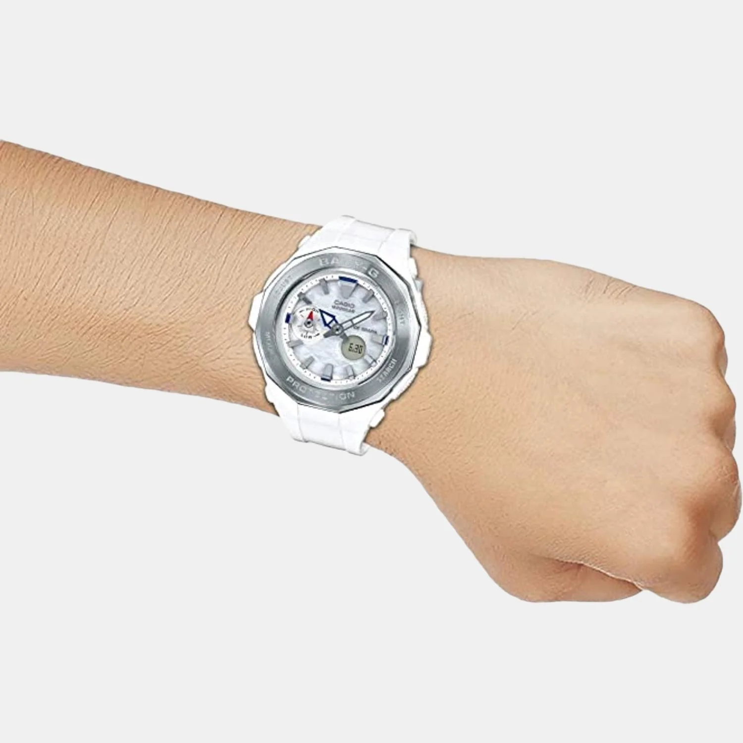 Baby-G Women Quartz Silver Dial Analog-Digital Resin Watch B191 - Image 4
