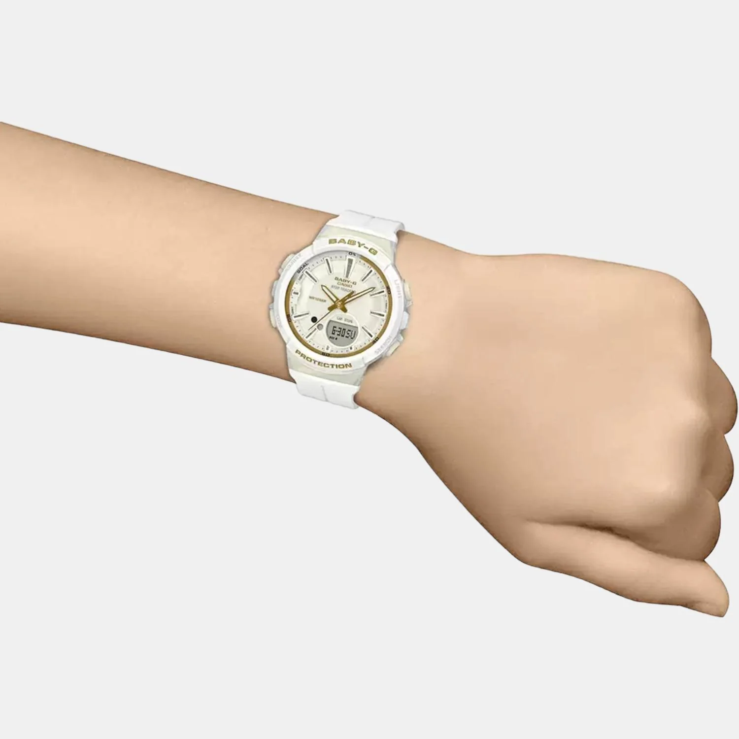 Baby-G Women Quartz White Dial Analog-Digital Resin Watch B212 - Image 6